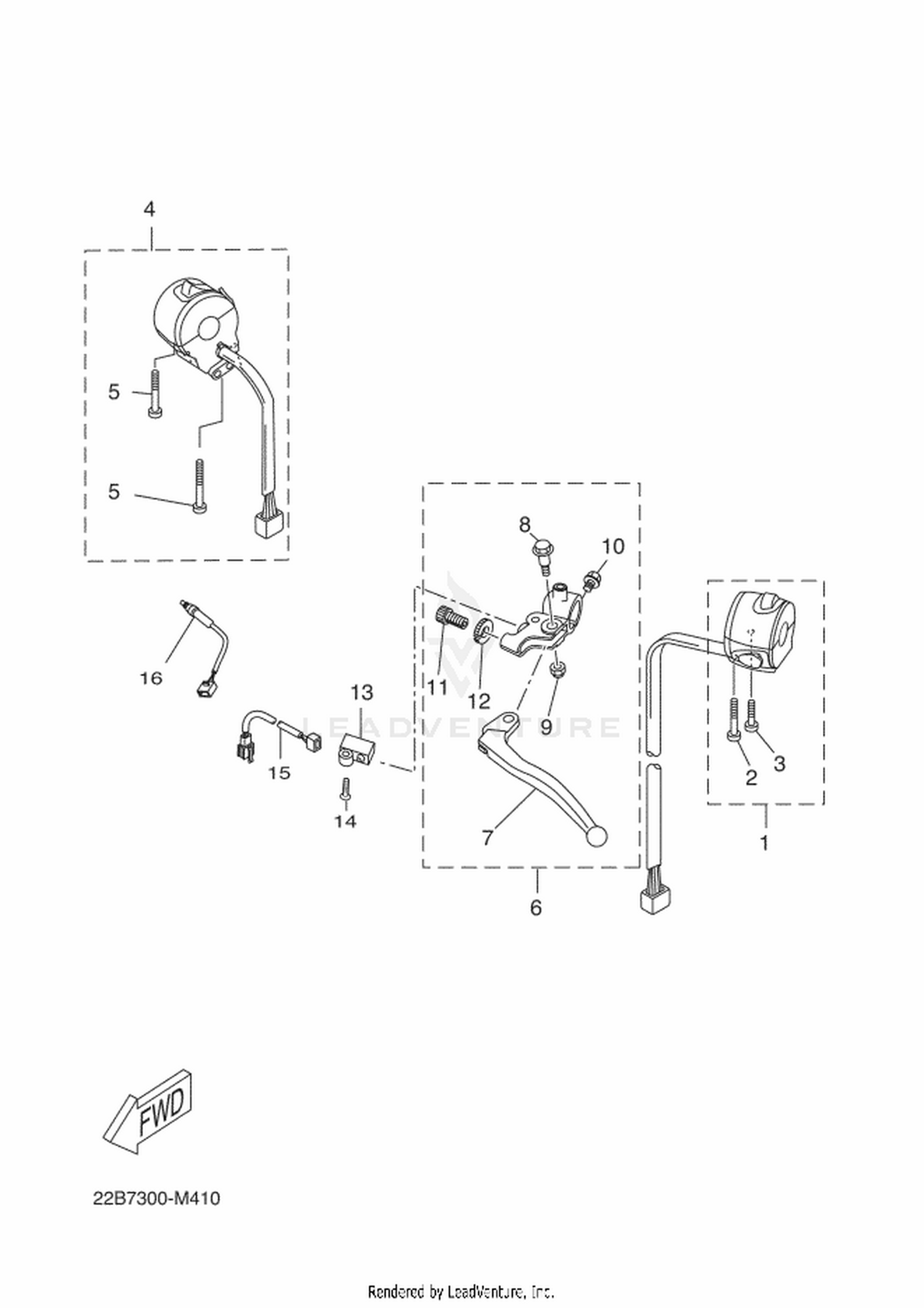 41 HANDLE SWITCH  LEVER