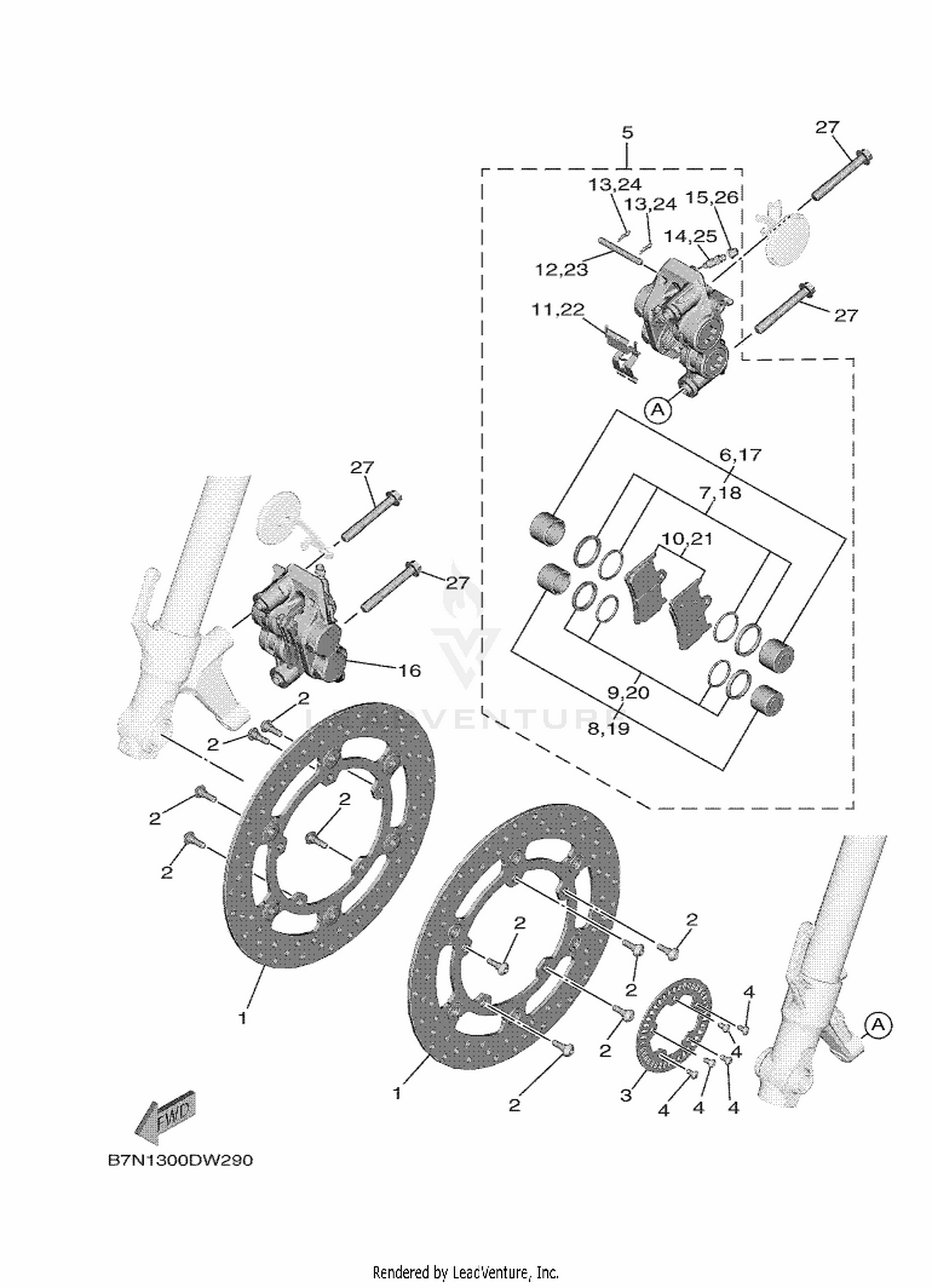 32 FRONT BRAKE CALIPER