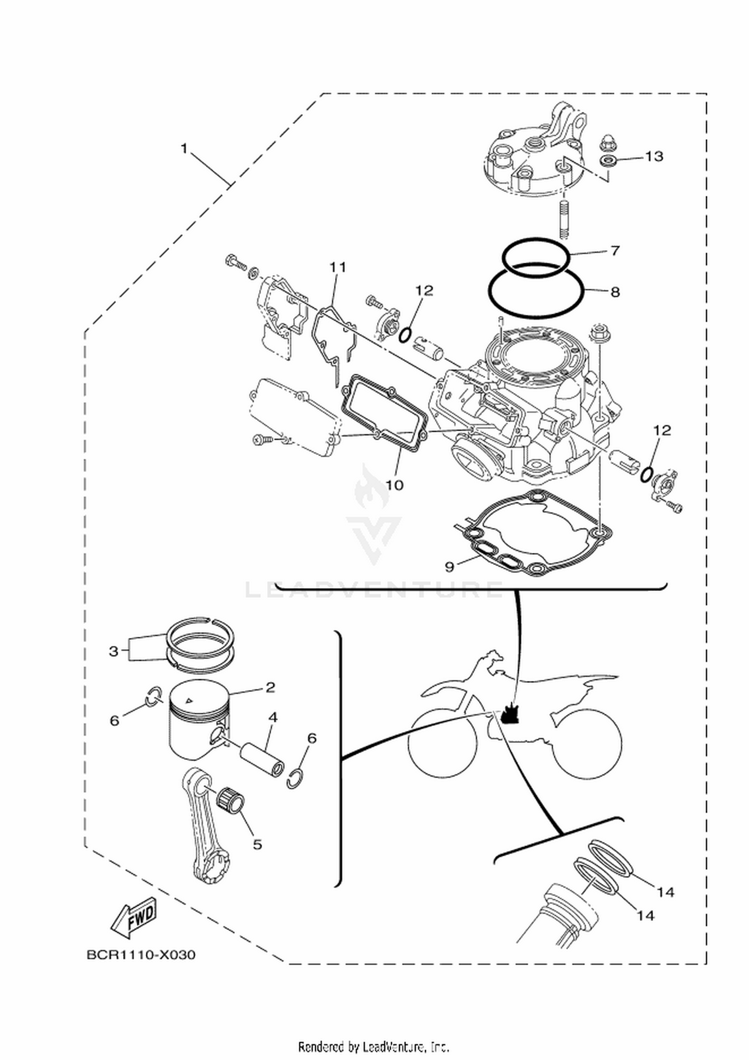 03 PISTON REBUILT KIT