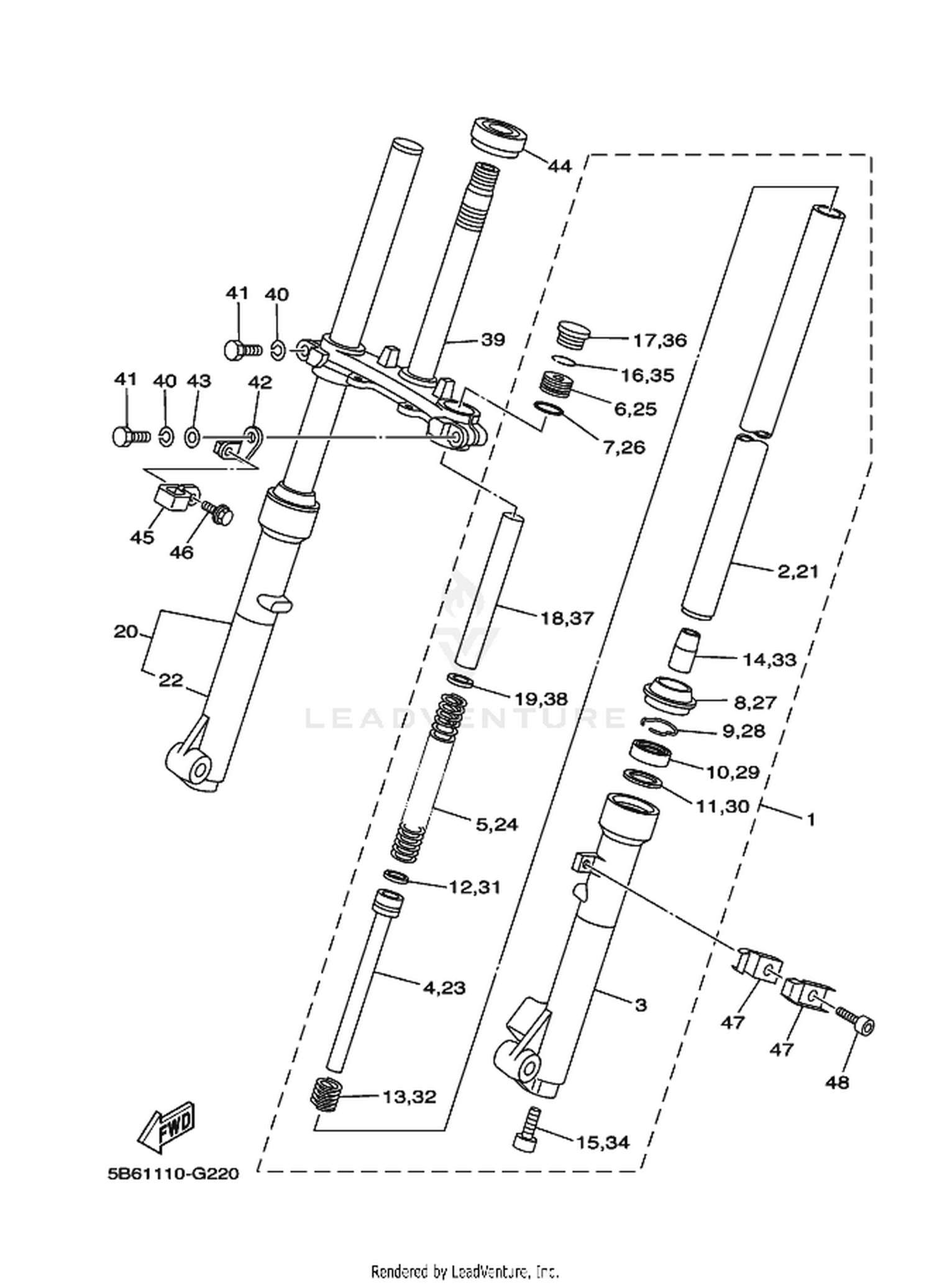 22 FRONT FORK