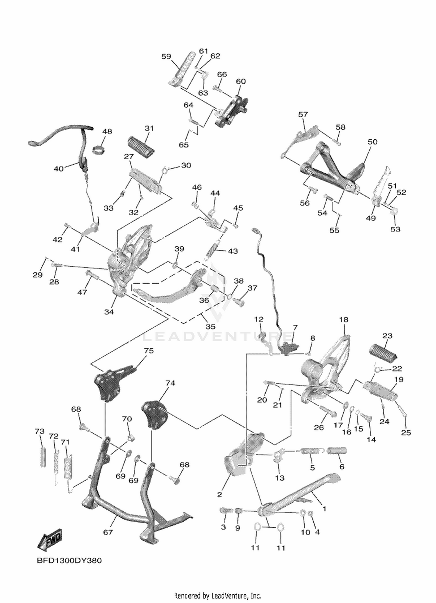 38 STAND & FOOTREST