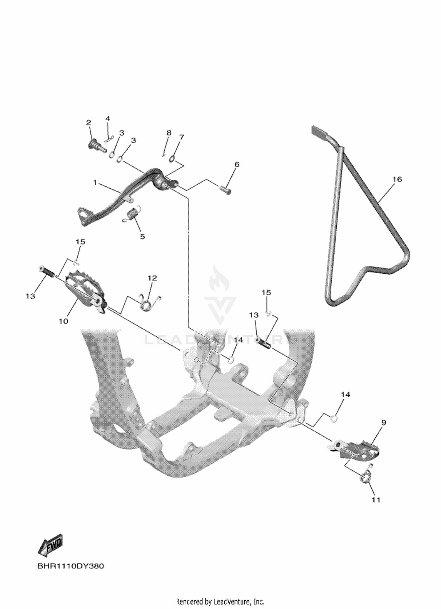 38 STAND & FOOTREST