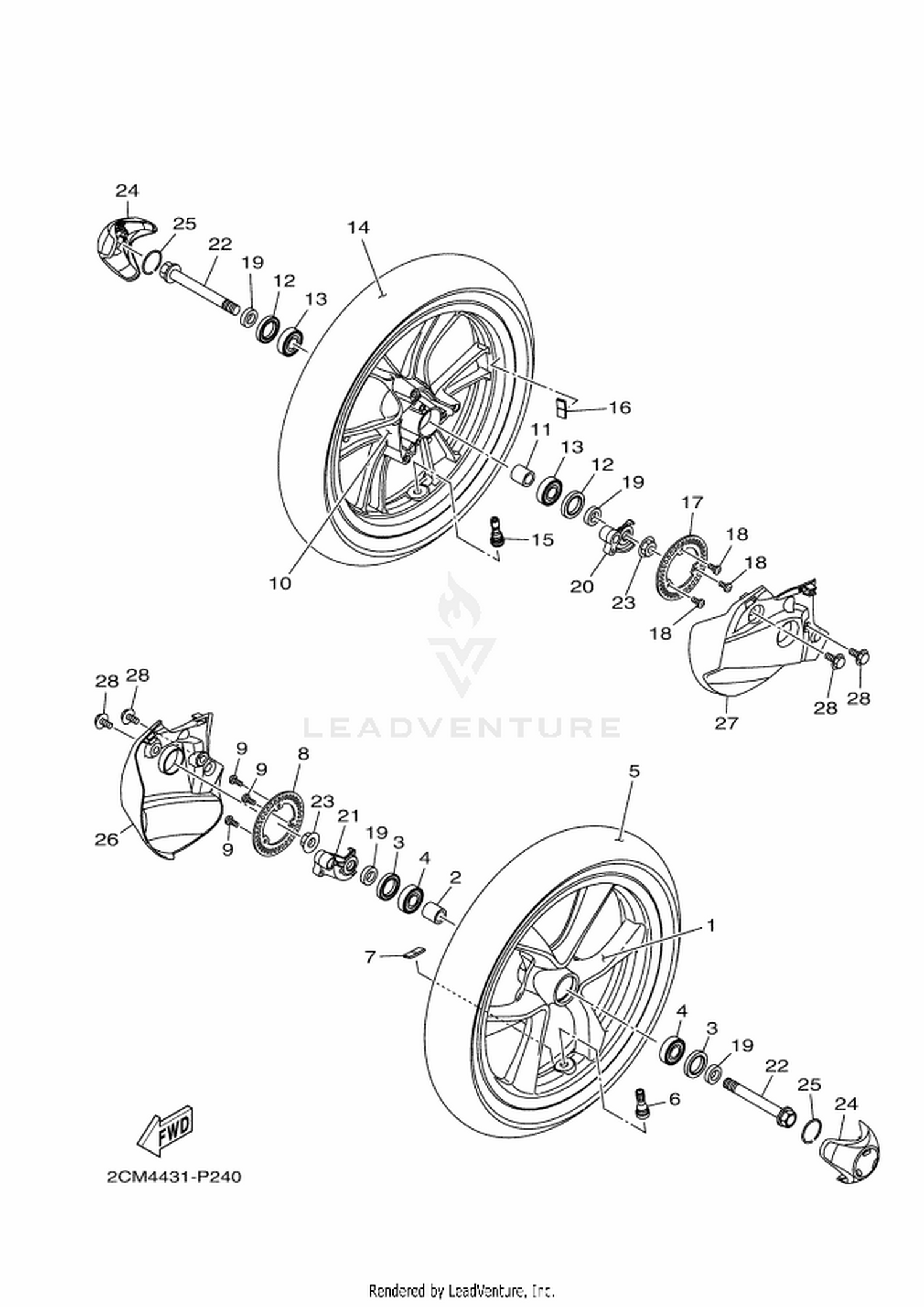 24 FRONT WHEEL