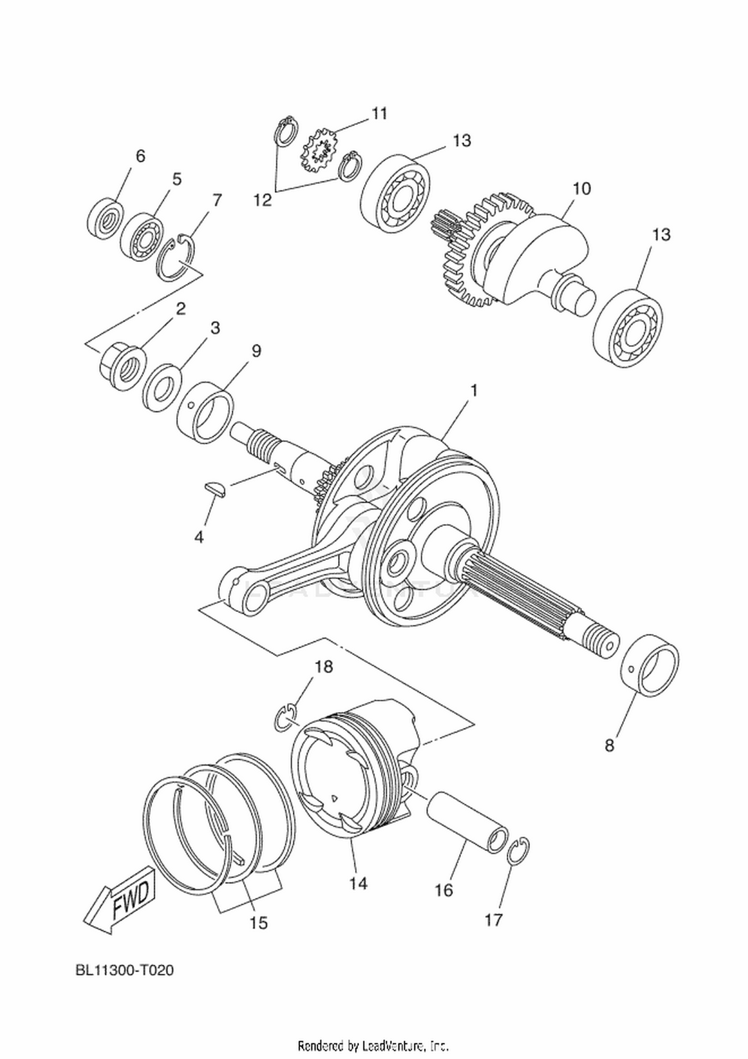 02 CRANKSHAFT  PISTON