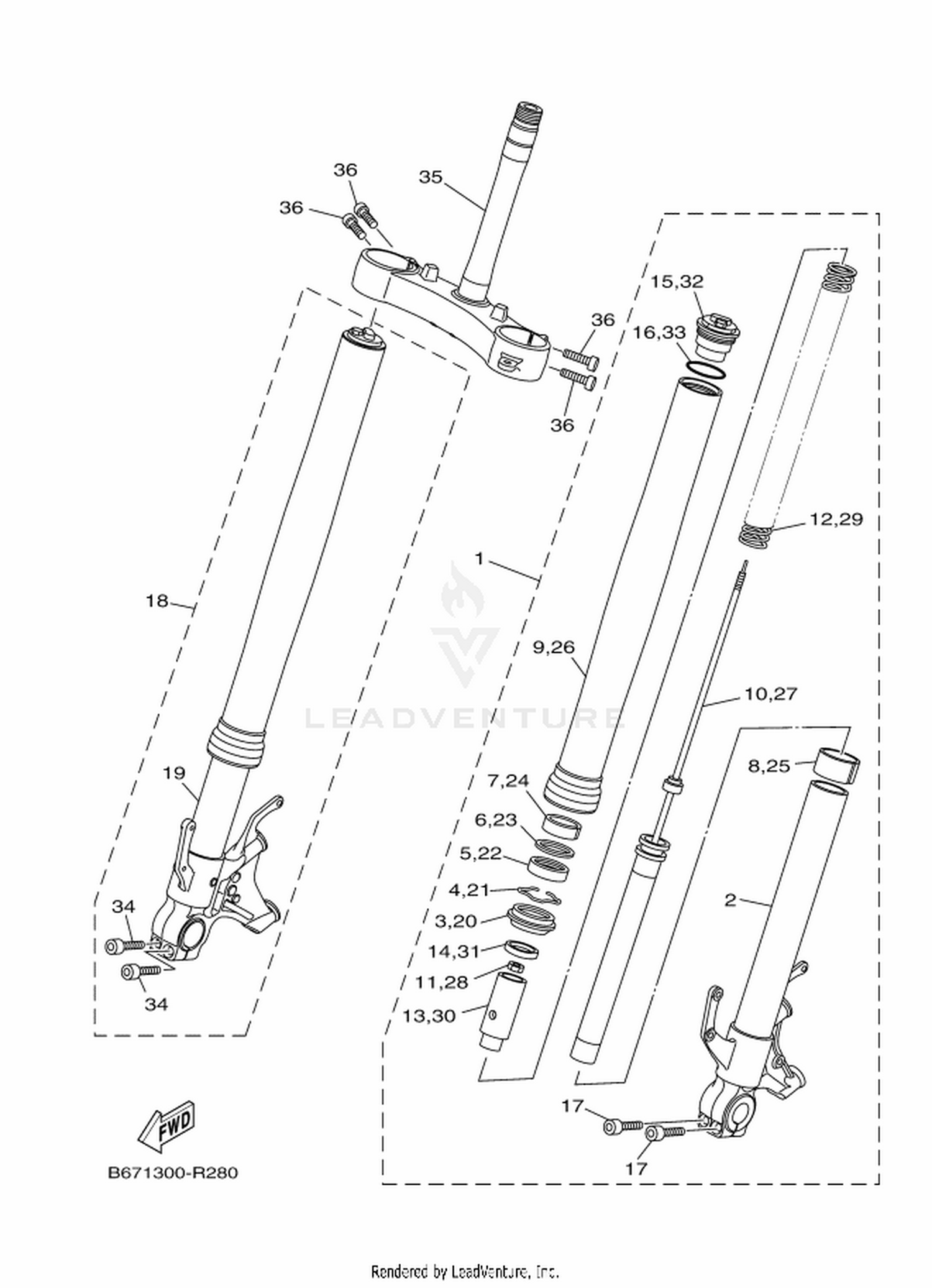 28 FRONT FORK