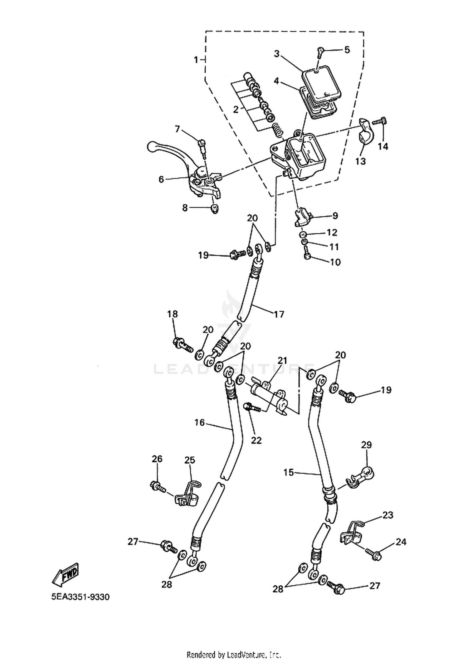 33 FRONT MASTER CYLINDER