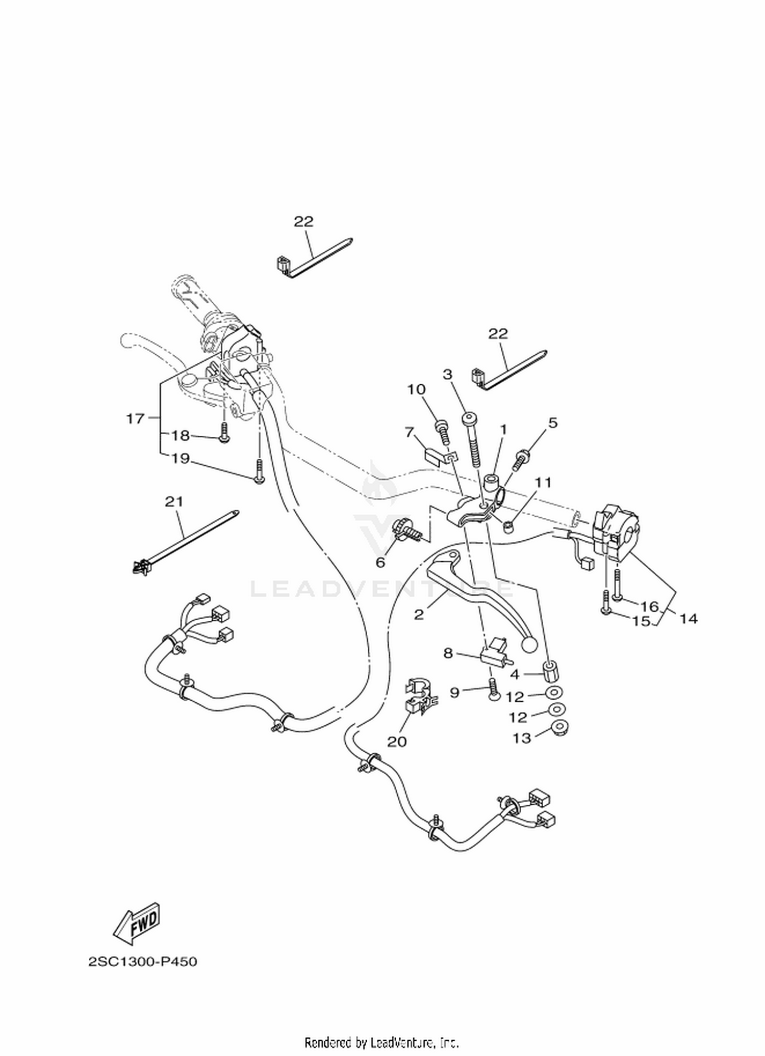 45 HANDLE SWITCH  LEVER