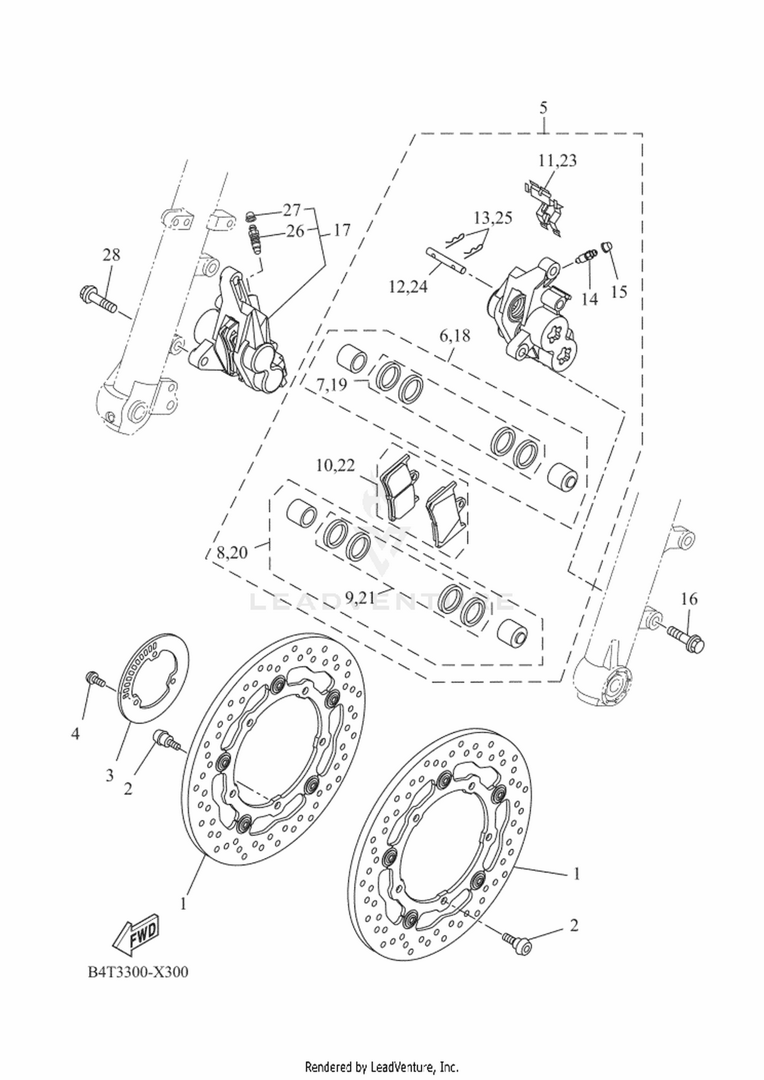 31 FRONT BRAKE CALIPER