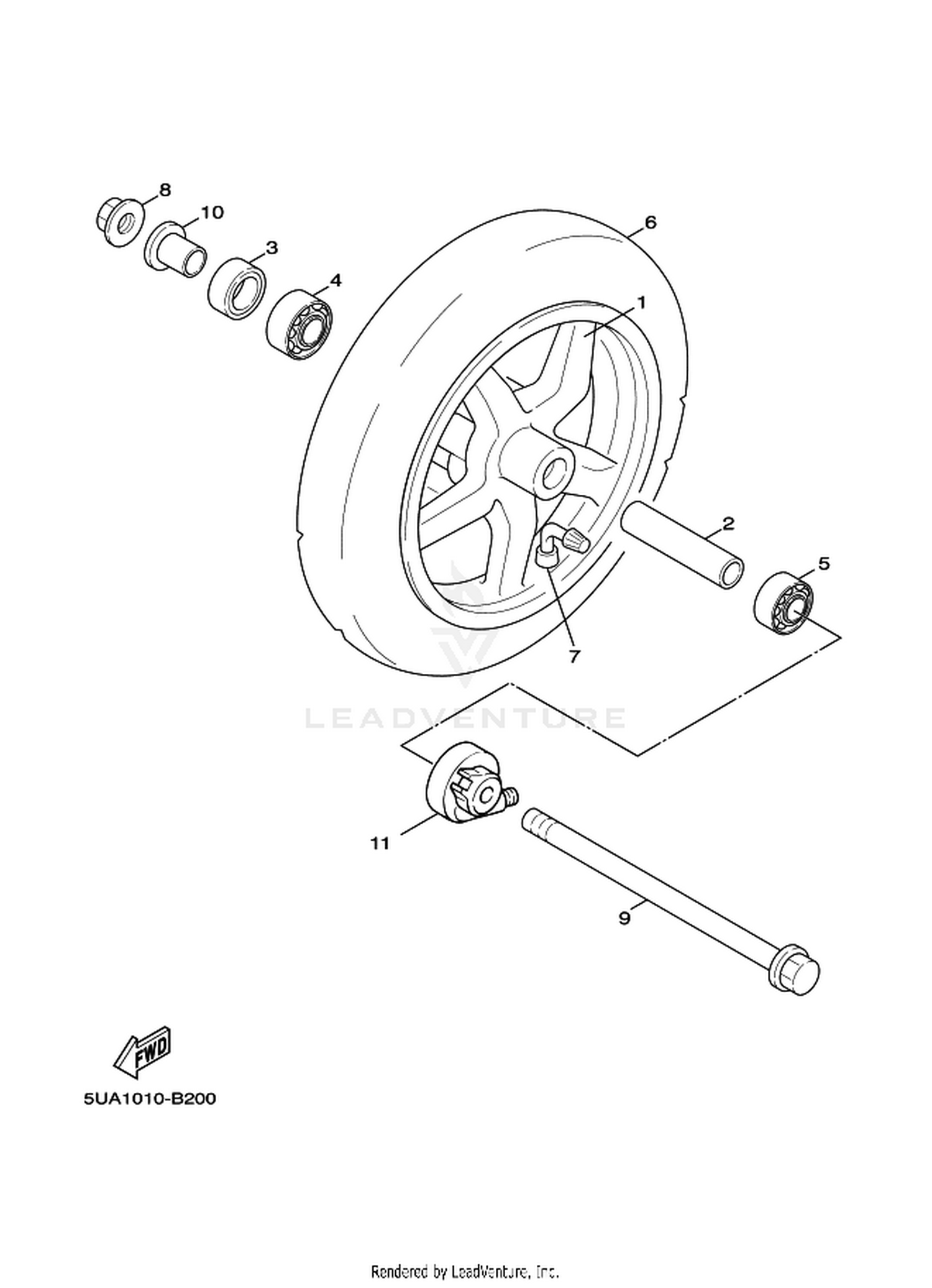 20 FRONT WHEEL