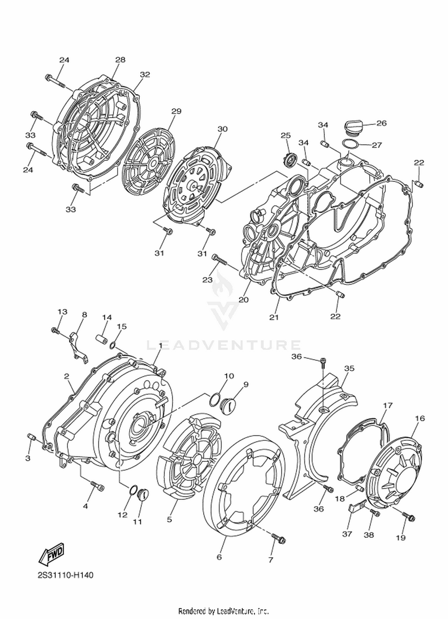 14 CRANKCASE COVER 1