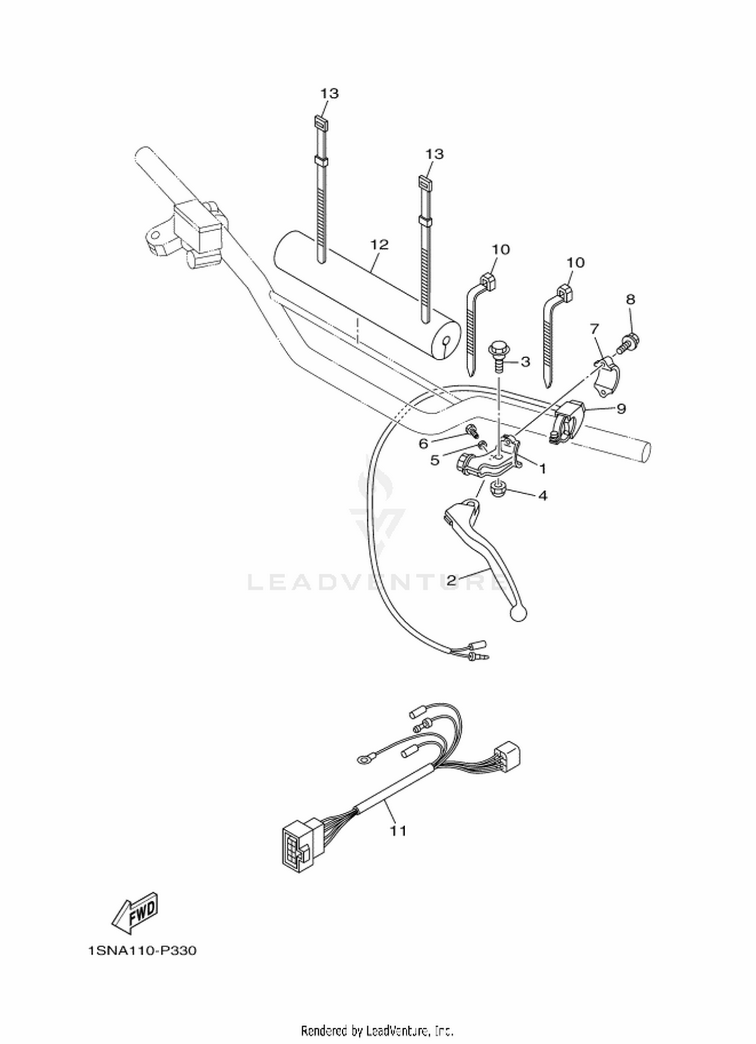 33 HANDLE SWITCH  LEVER