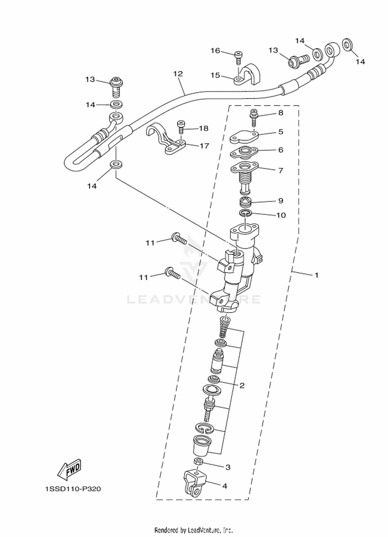 35 REAR MASTER CYLINDER
