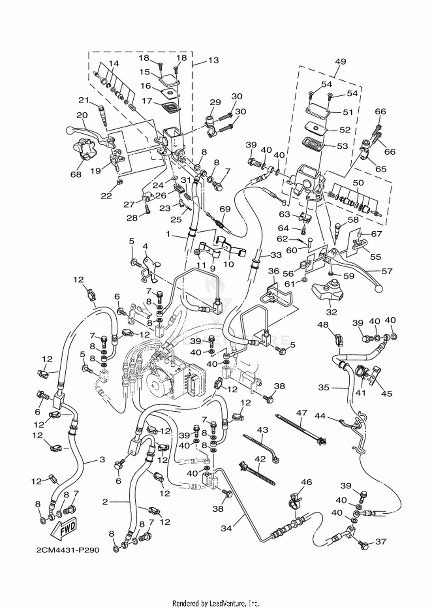 29 FRONT MASTER CYLINDER