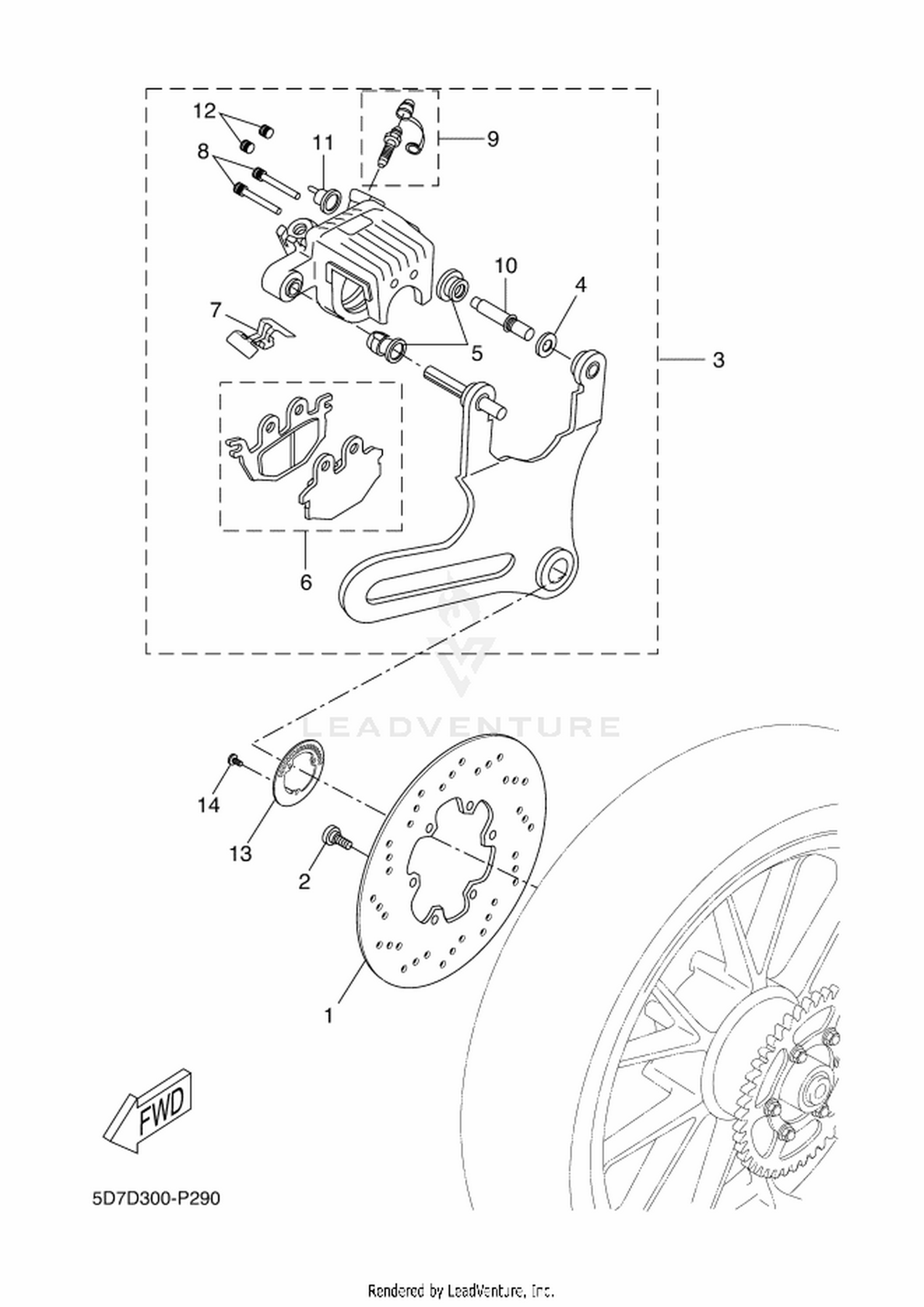 29 REAR BRAKE CALIPER