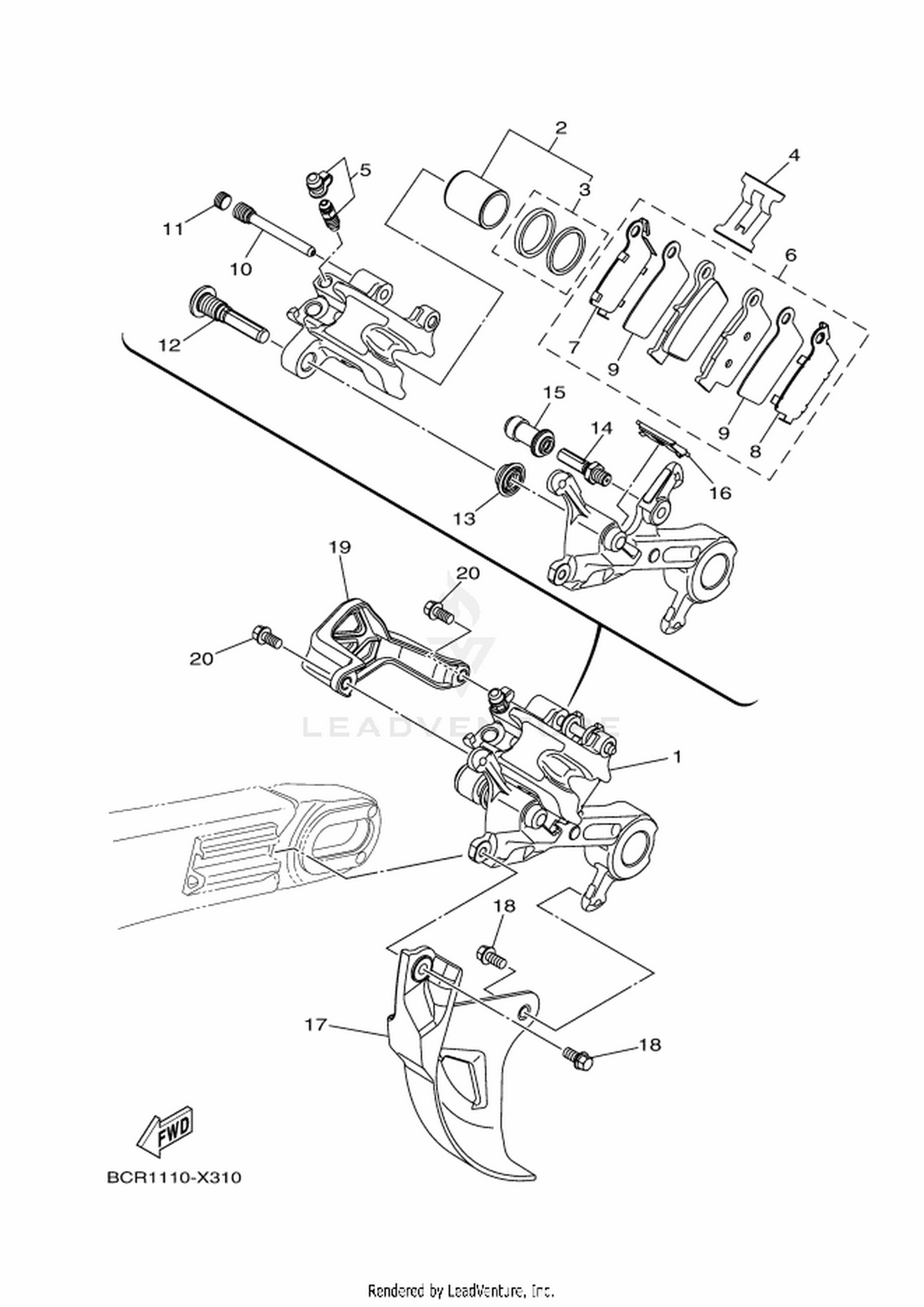 31 REAR BRAKE CALIPER