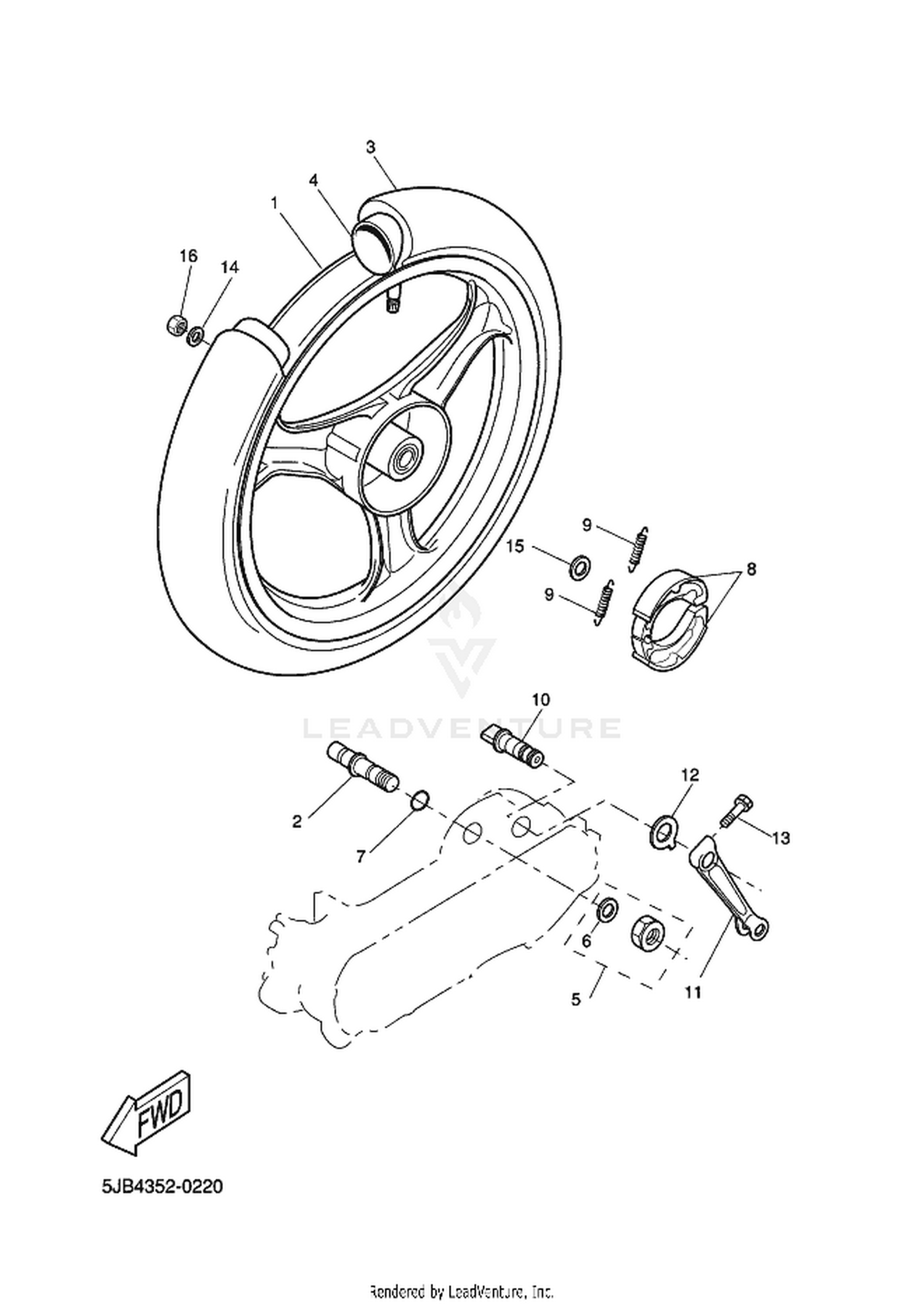 22 REAR WHEEL