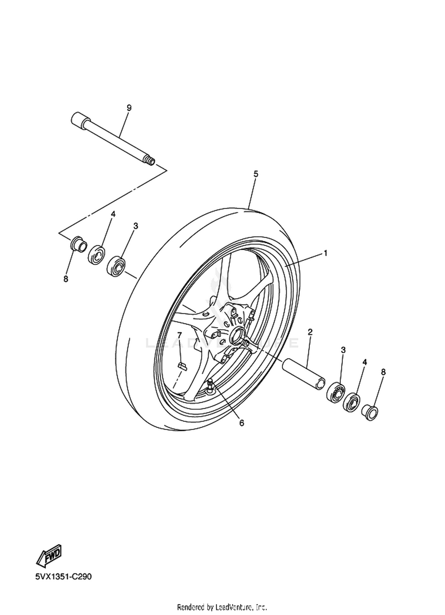 29 FRONT WHEEL
