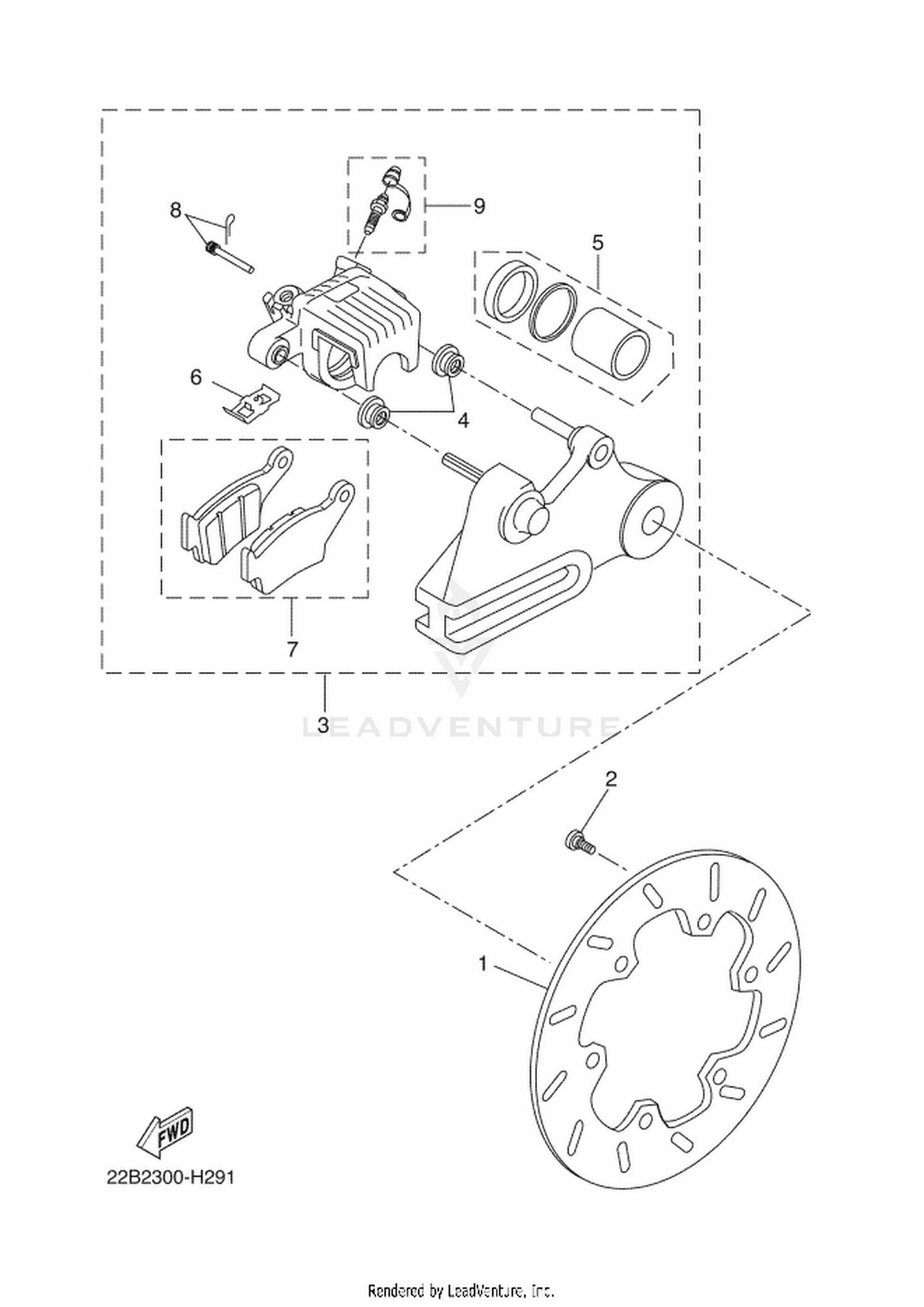 29 REAR BRAKE CALIPER