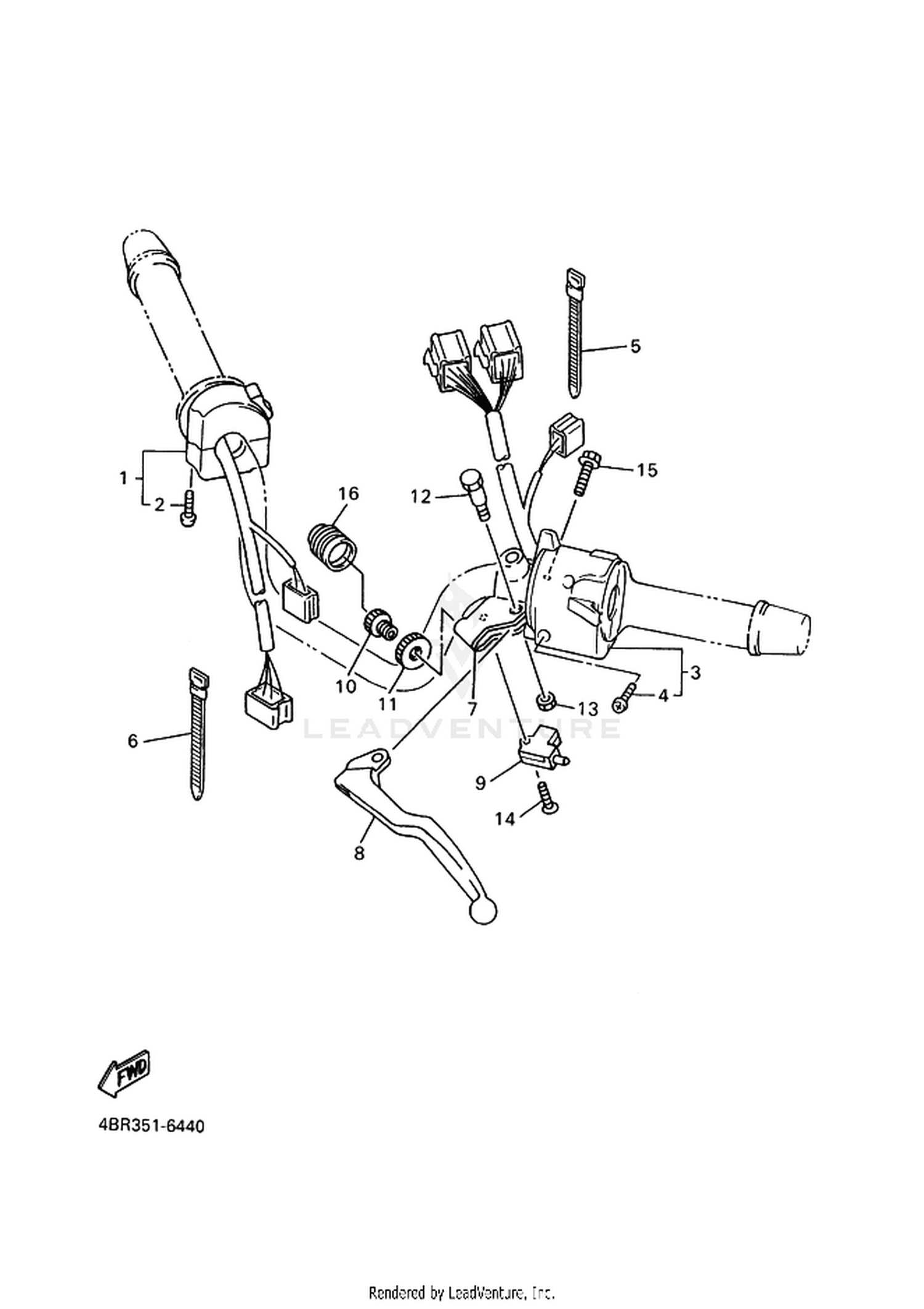 44 HANDLE SWITCH  LEVER