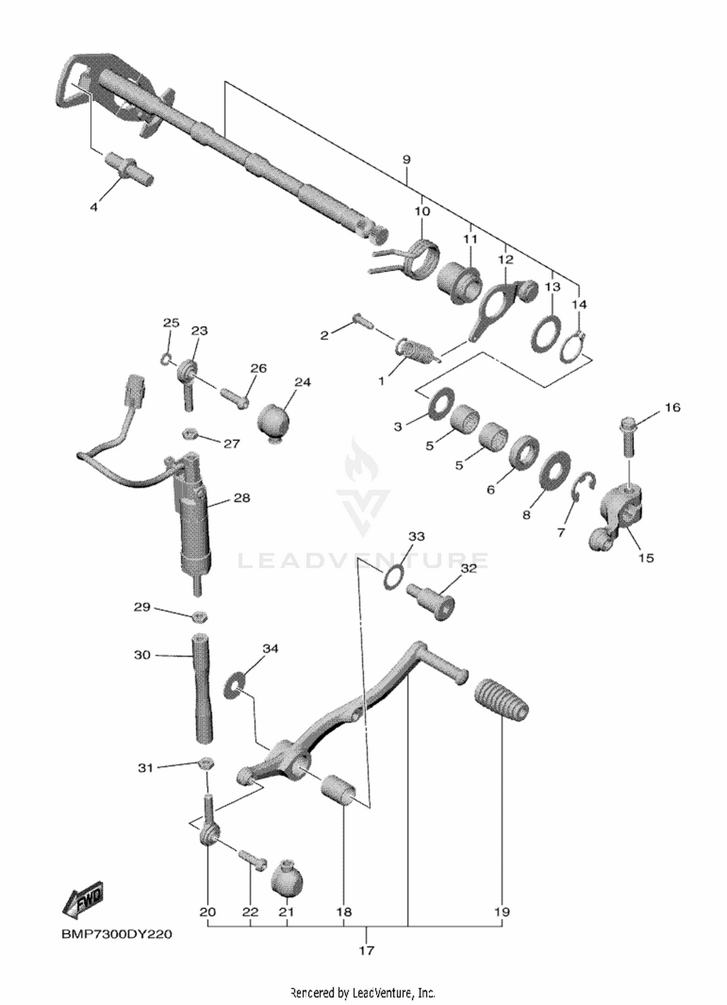 22 SHIFT SHAFT
