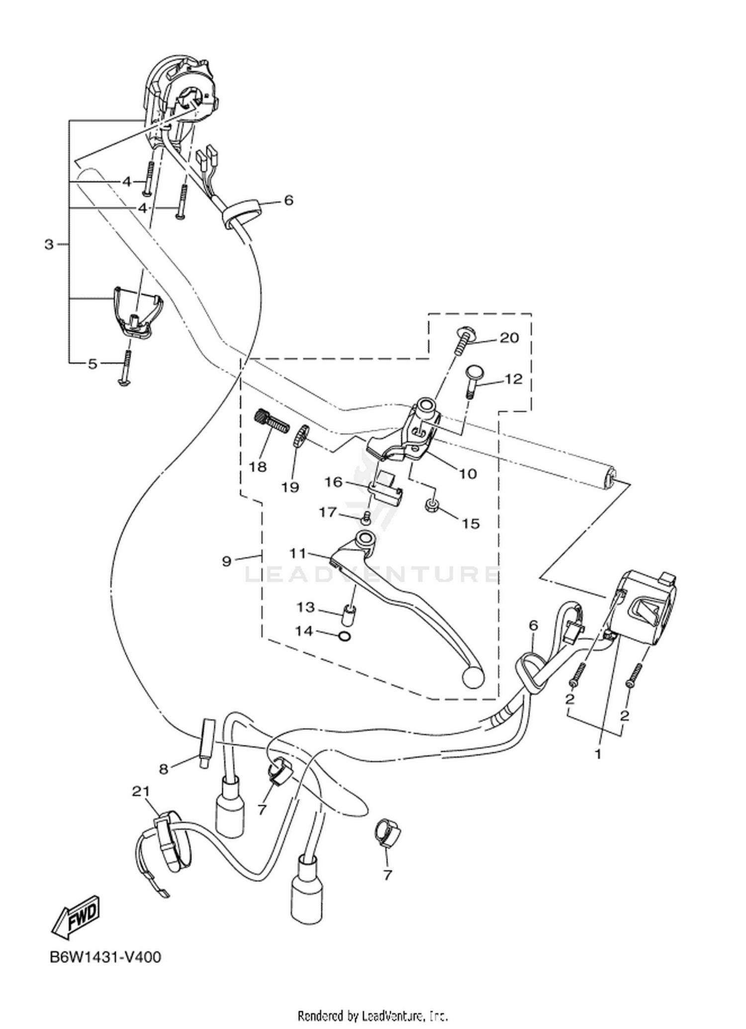 40 HANDLE SWITCH  LEVER