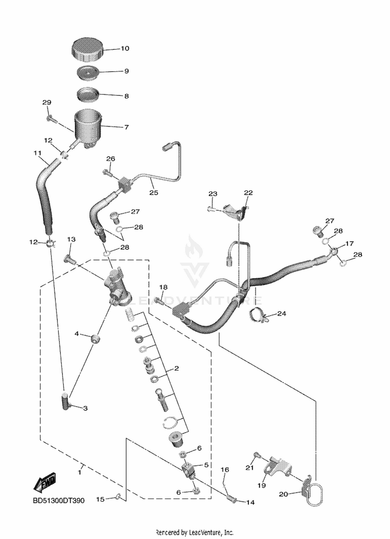 39 REAR MASTER CYLINDER