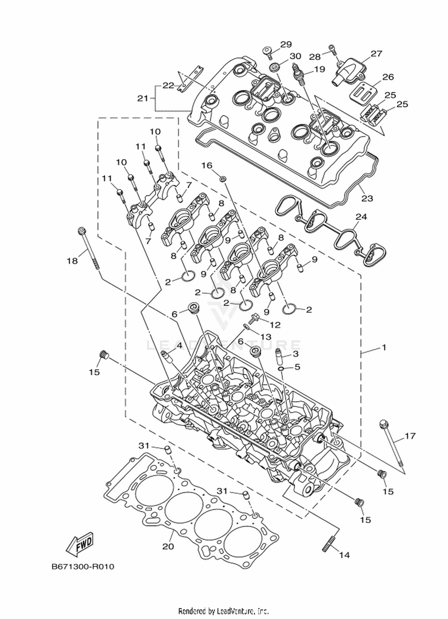 01 CYLINDER HEAD