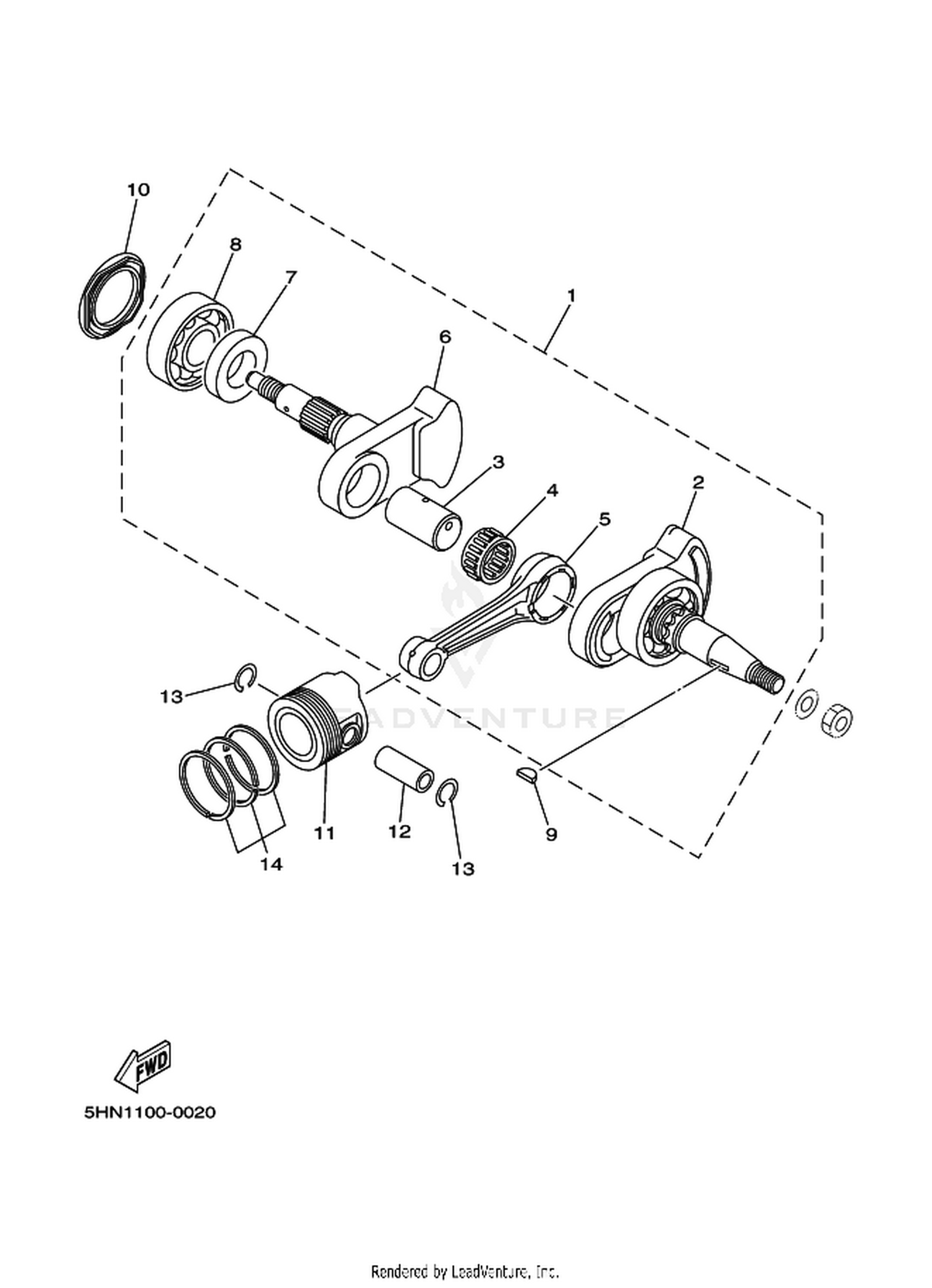 02 CRANKSHAFT  PISTON