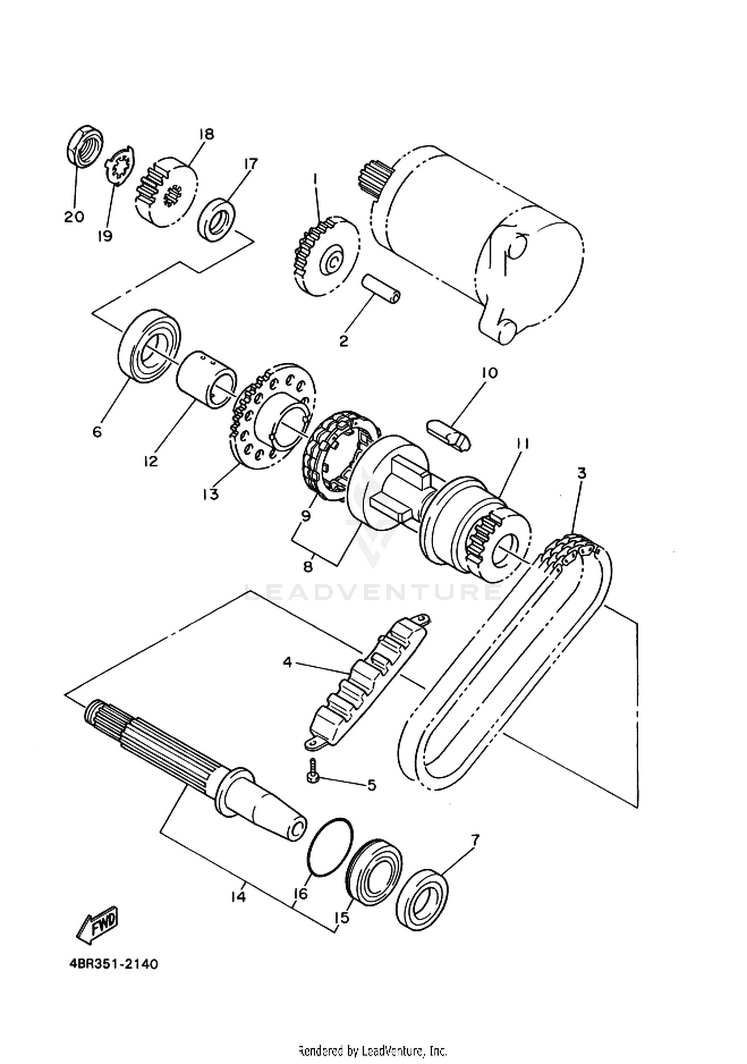 14 STARTER CLUTCH