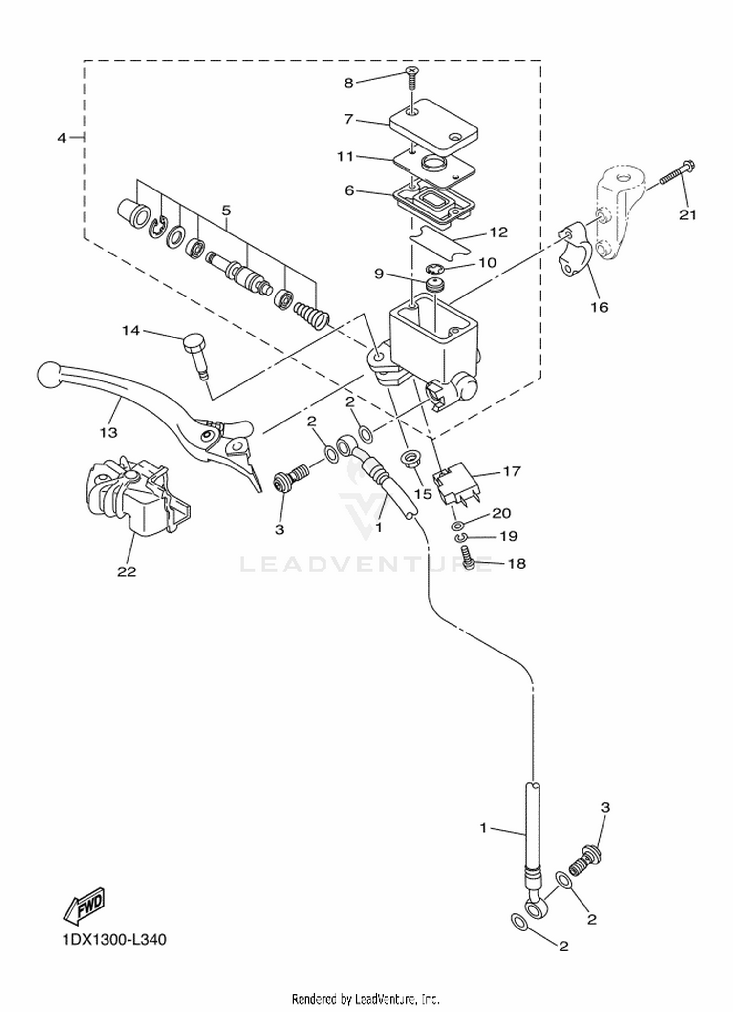 34 FRONT MASTER CYLINDER