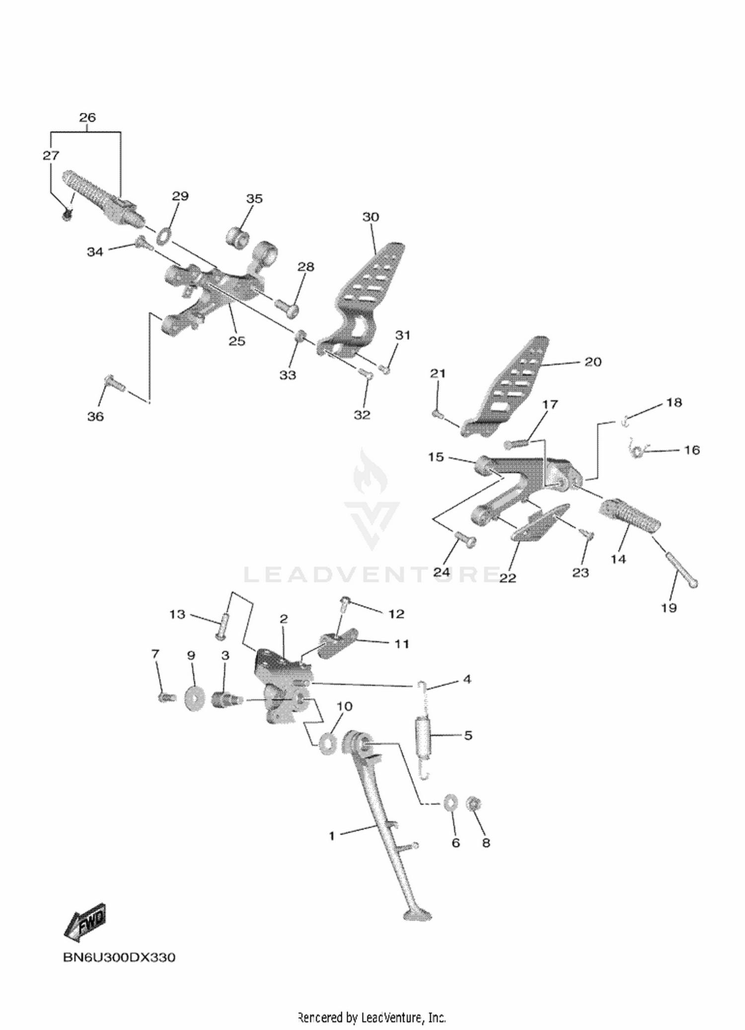 33 STAND  FOOTREST