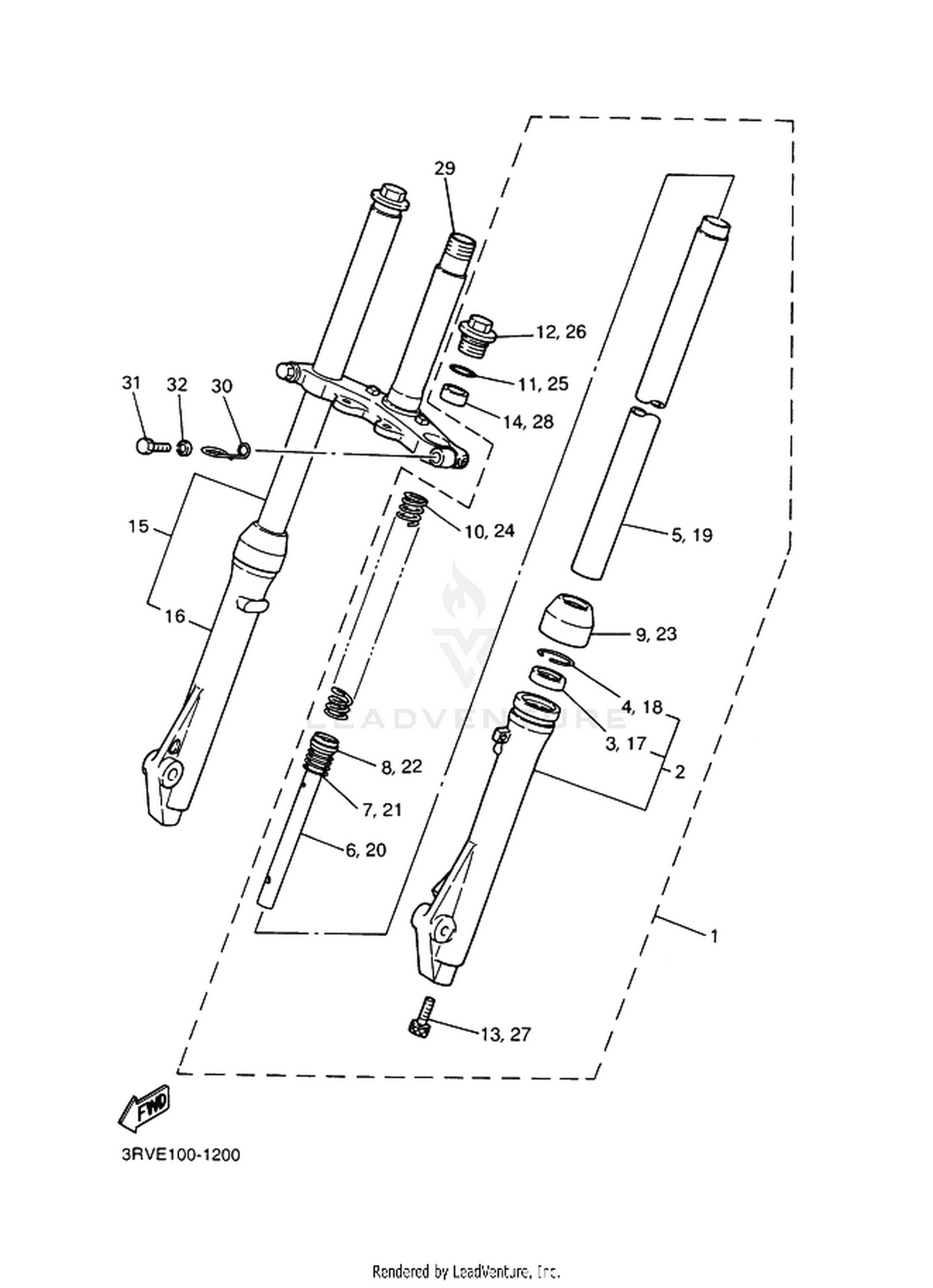 20 FRONT FORK