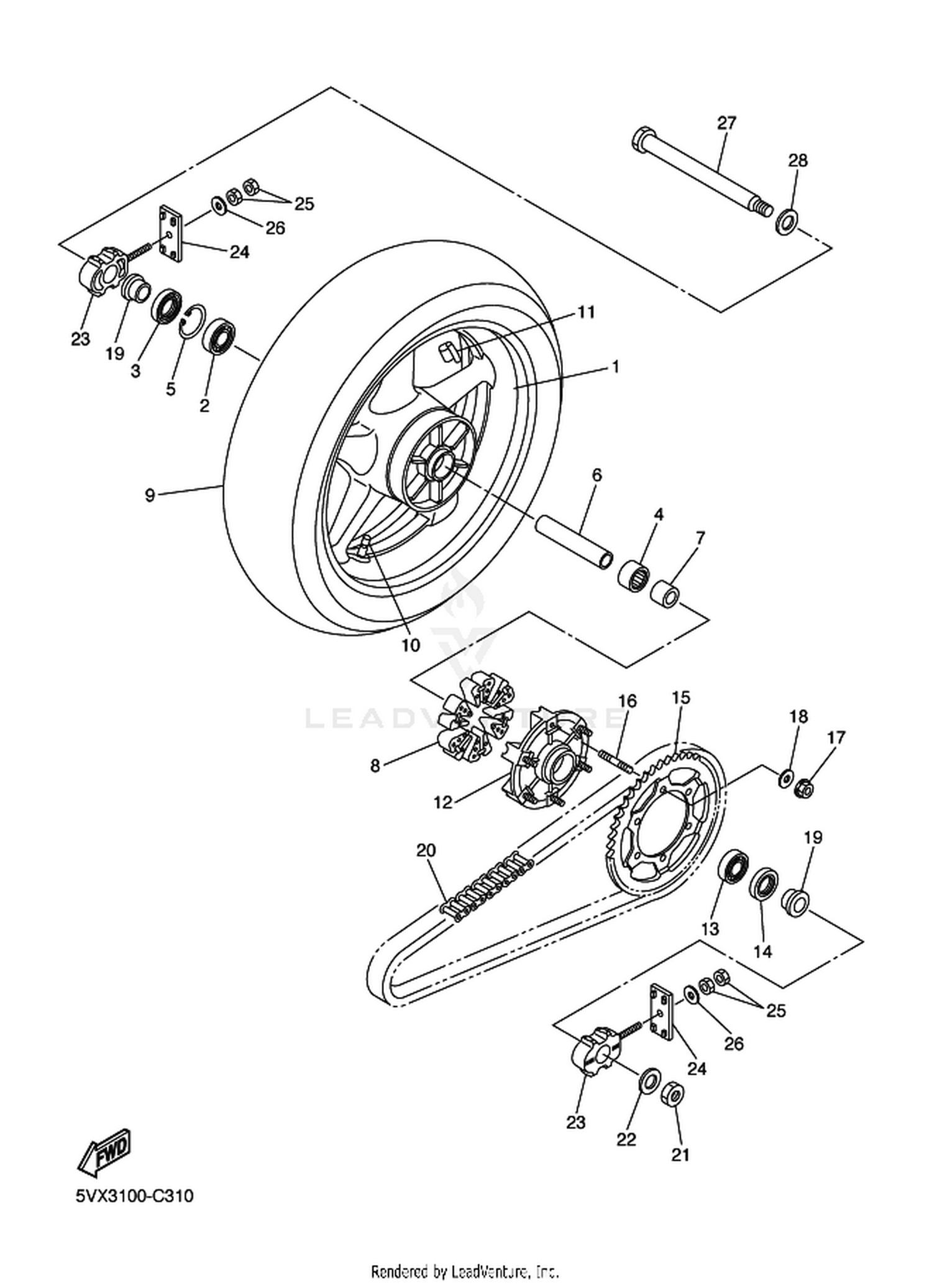 31 REAR WHEEL