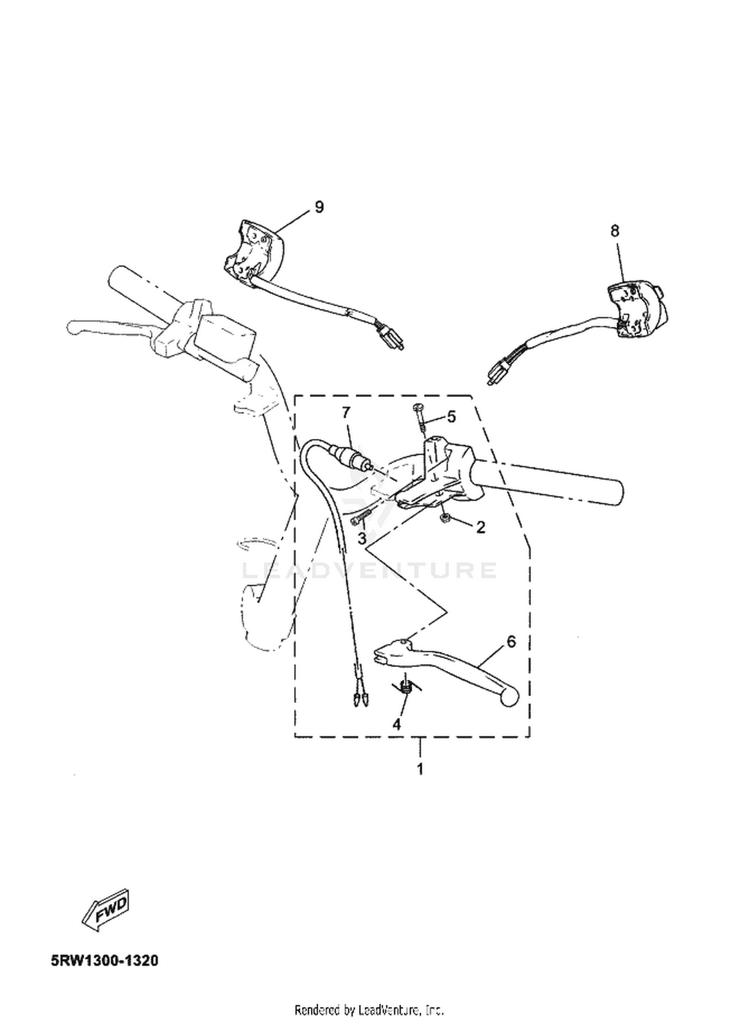 33 HANDLE SWITCH  LEVER