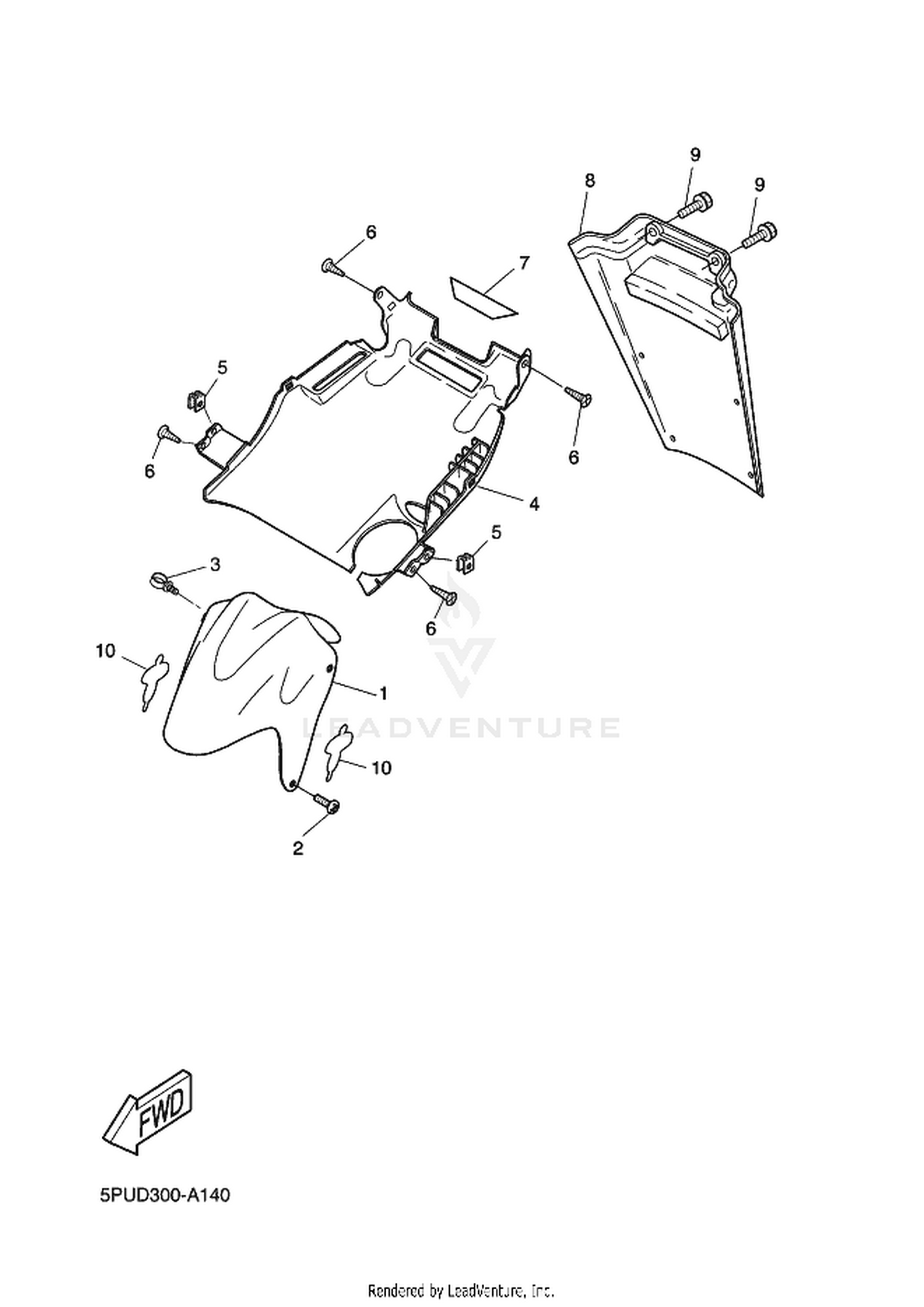 14 FRONT FENDER