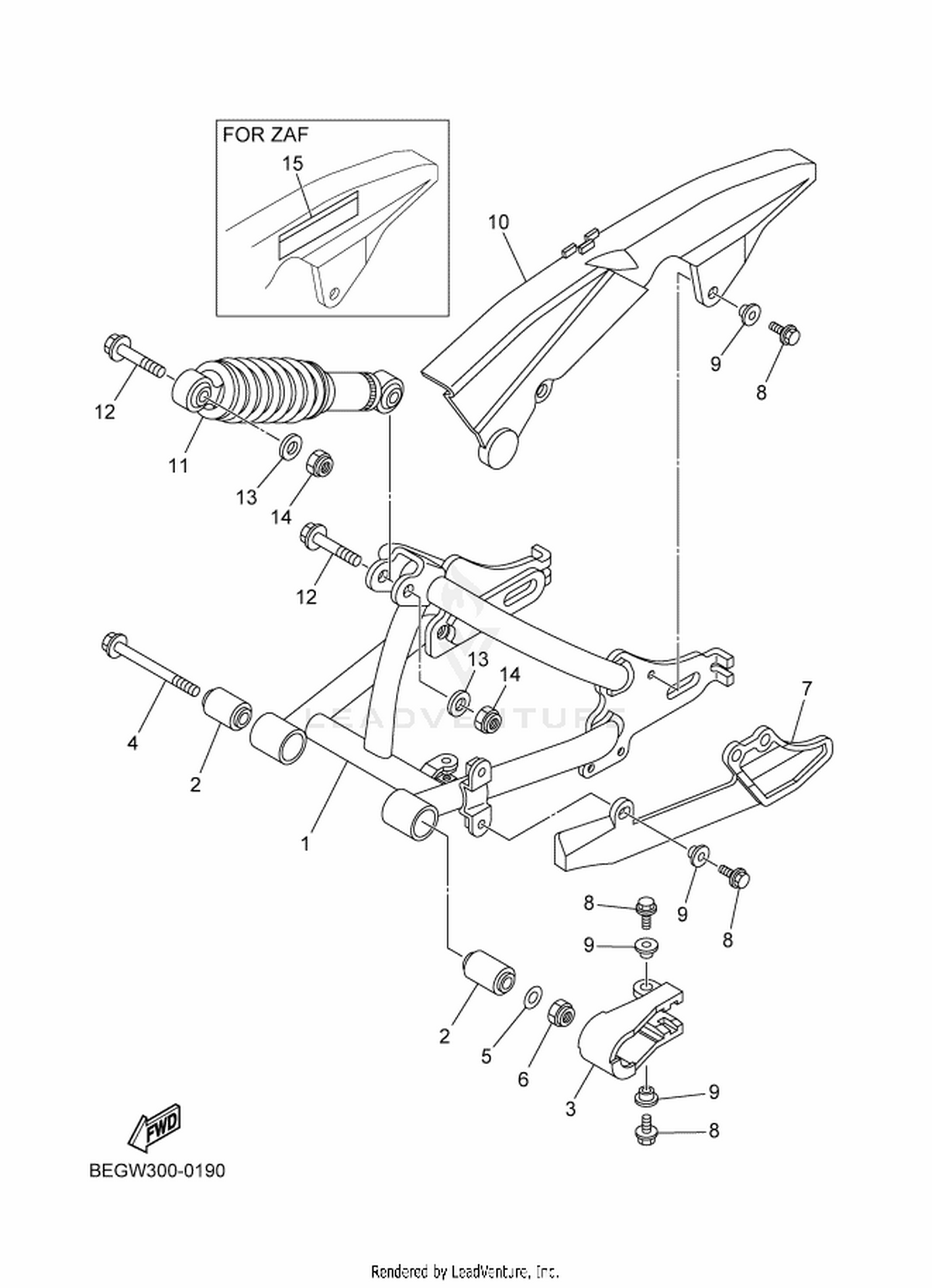 19 REAR ARM & SUSPENSION