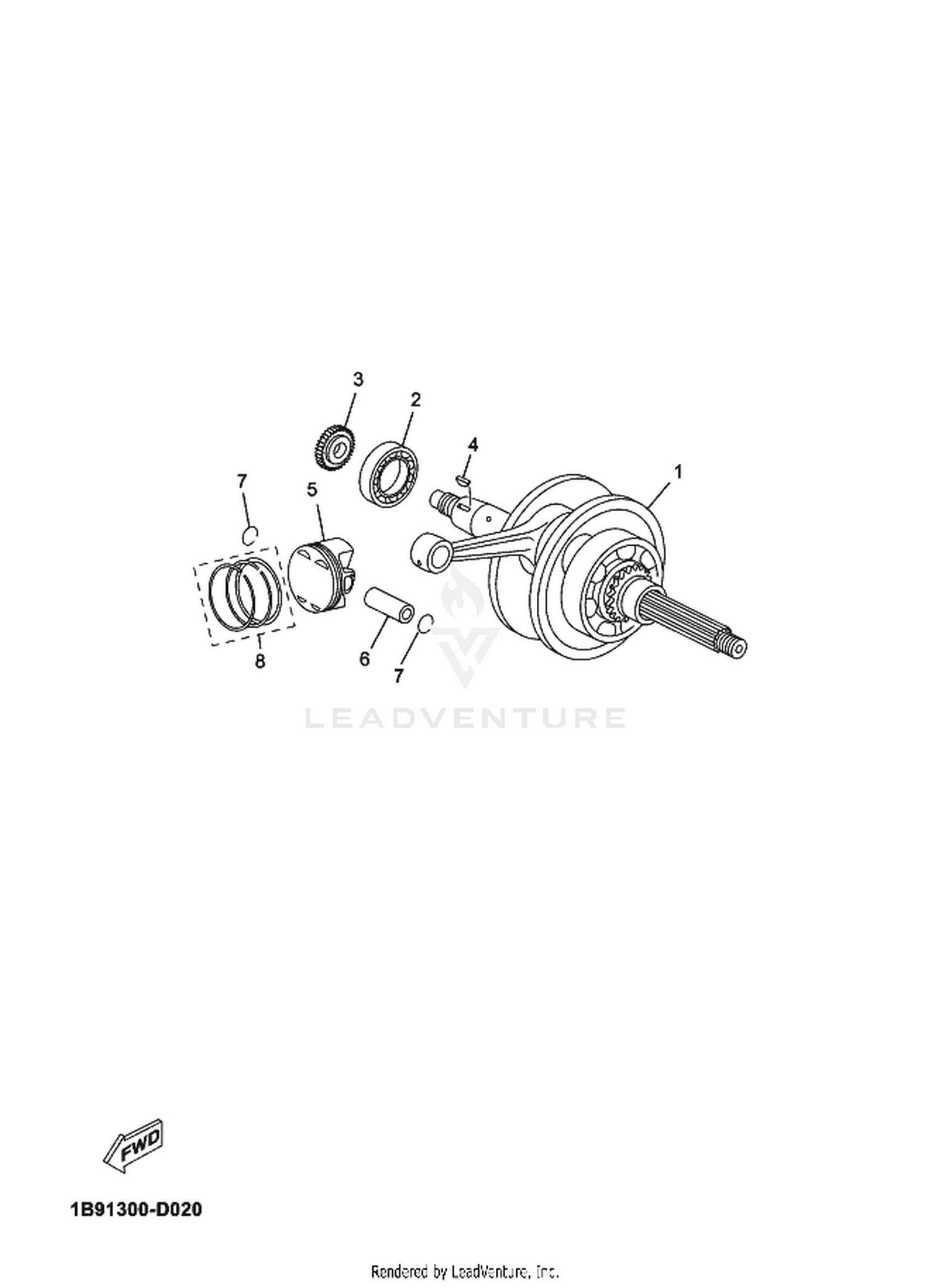 02 CRANKSHAFT  PISTON