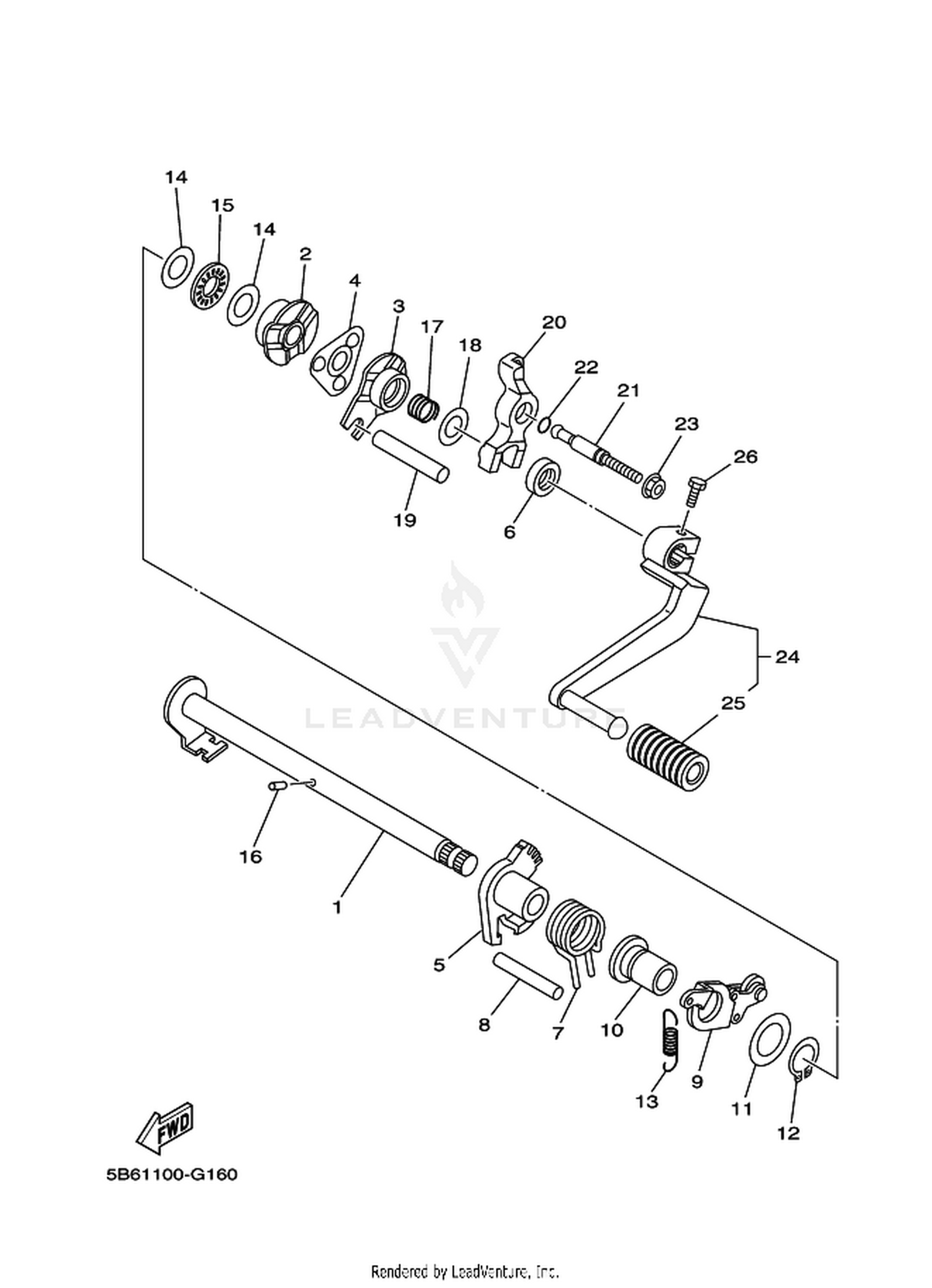 16 SHIFT SHAFT