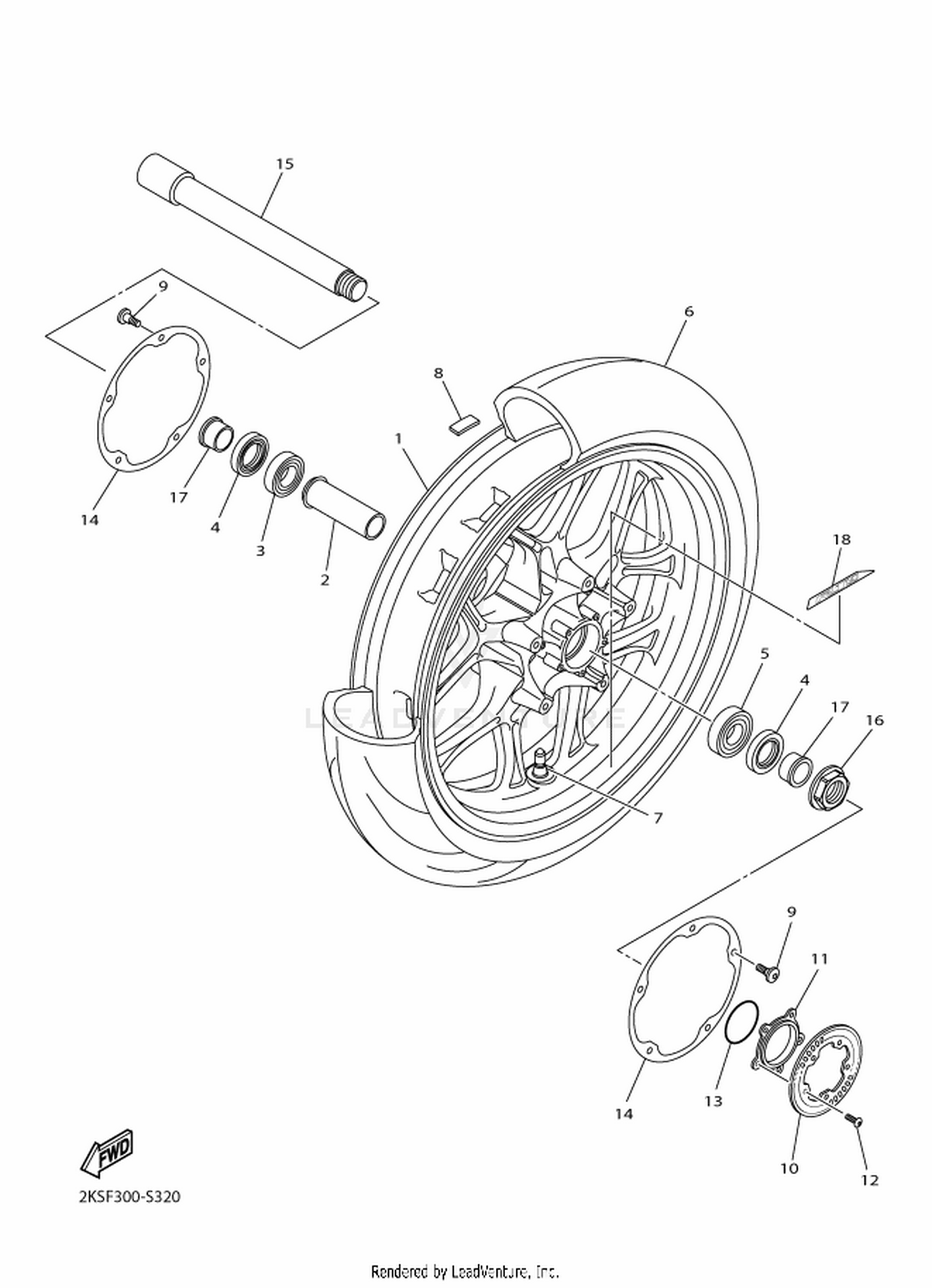 32 FRONT WHEEL