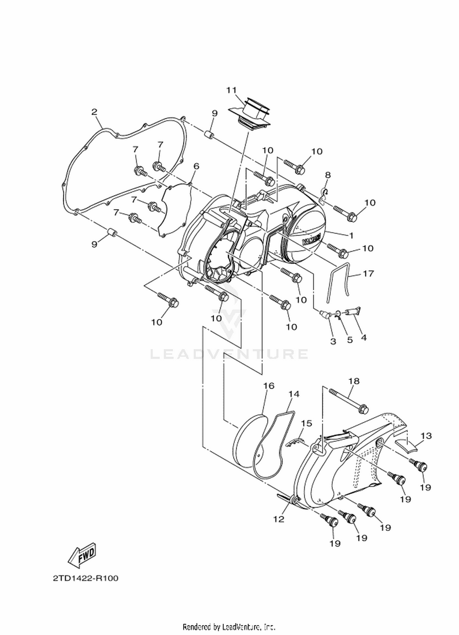 10 CRANKCASE COVER 1
