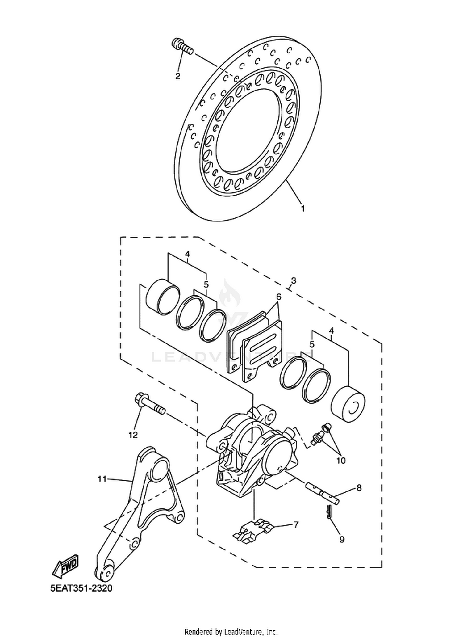32 REAR BRAKE CALIPER