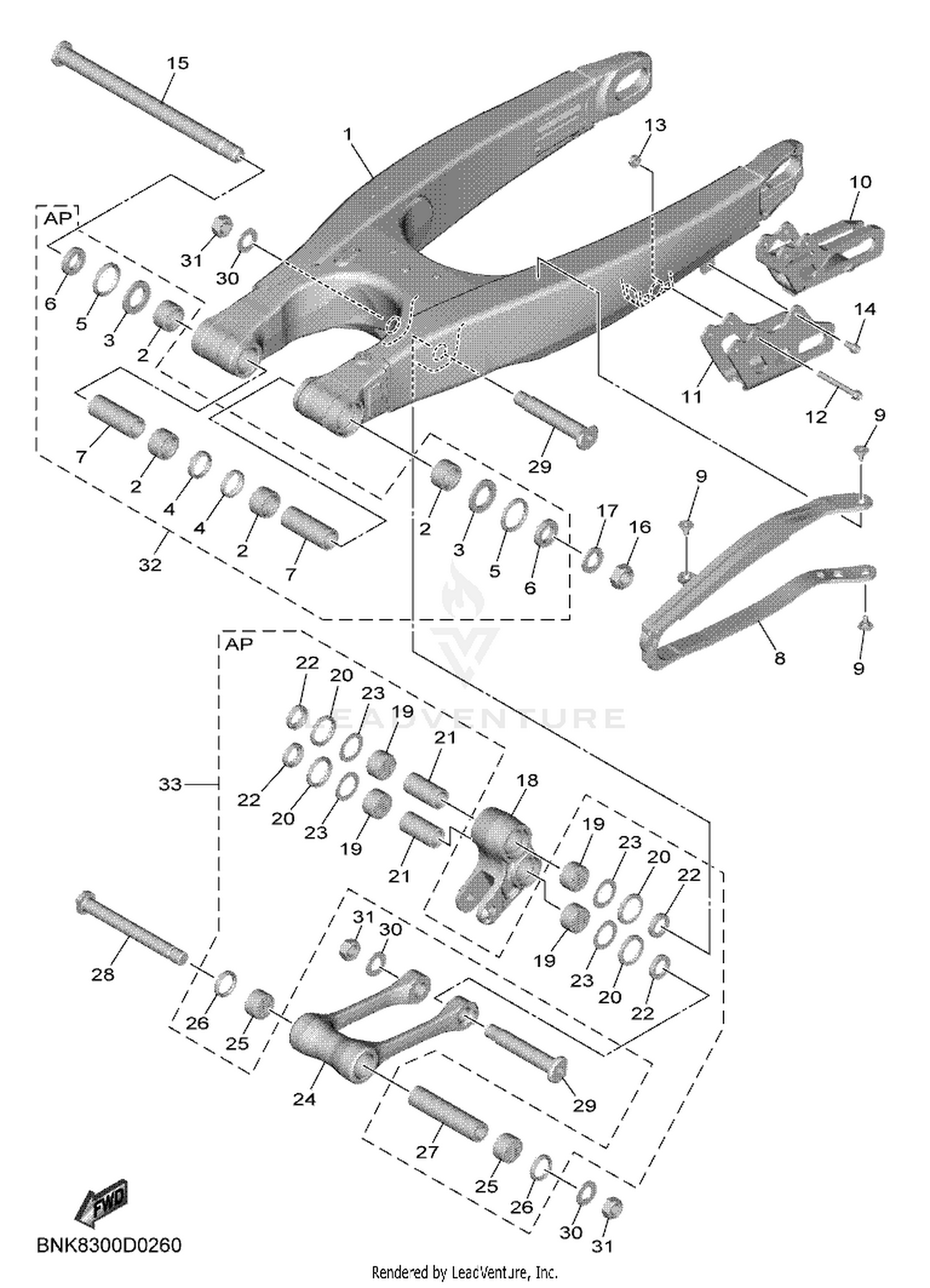26 REAR ARM