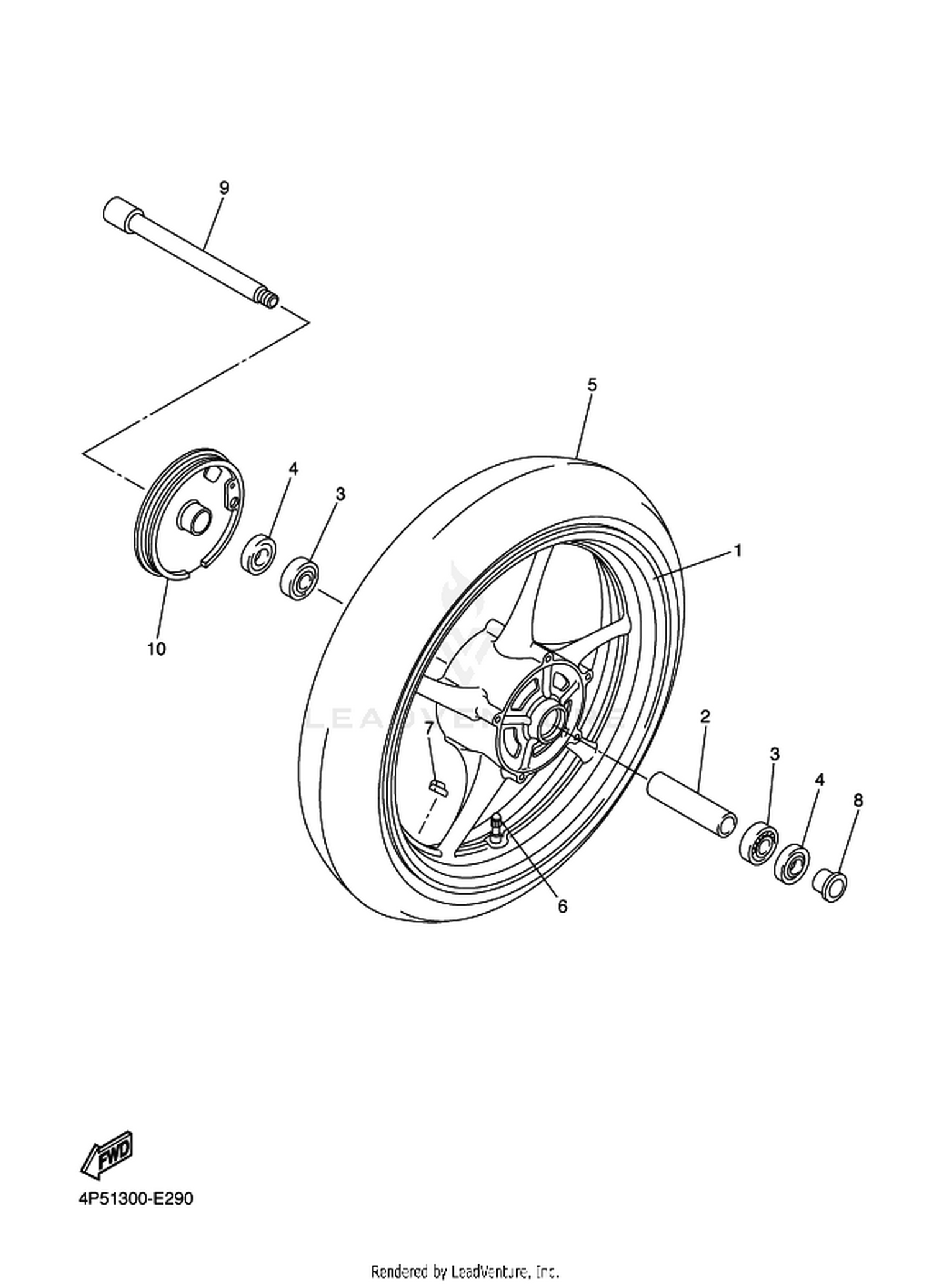 30 FRONT WHEEL