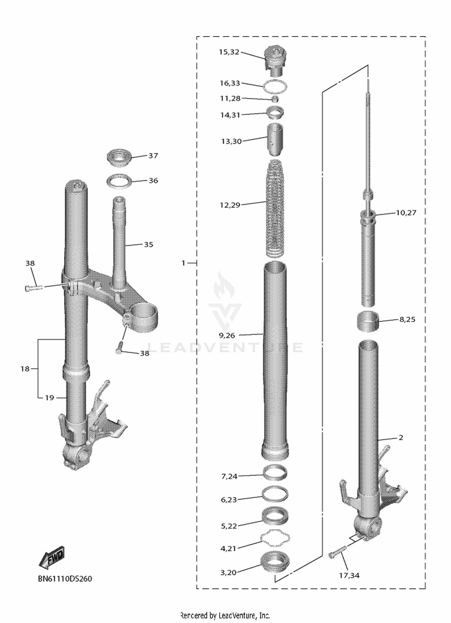 26 FRONT FORK