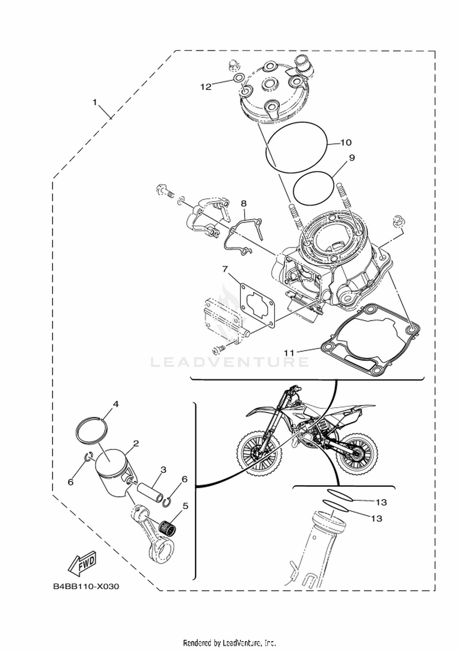 03 PISTON REBUILT KIT