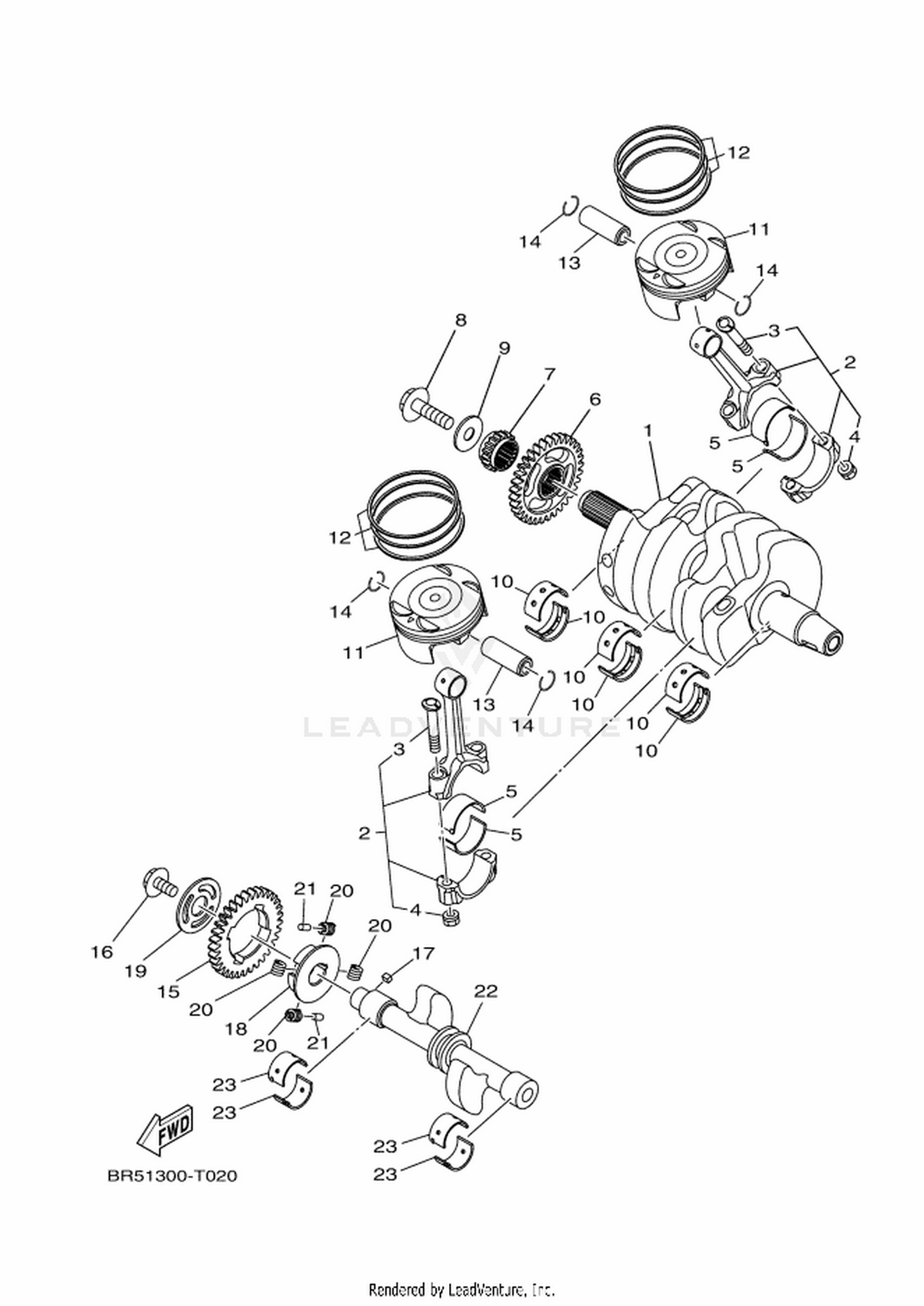 02 CRANKSHAFT  PISTON