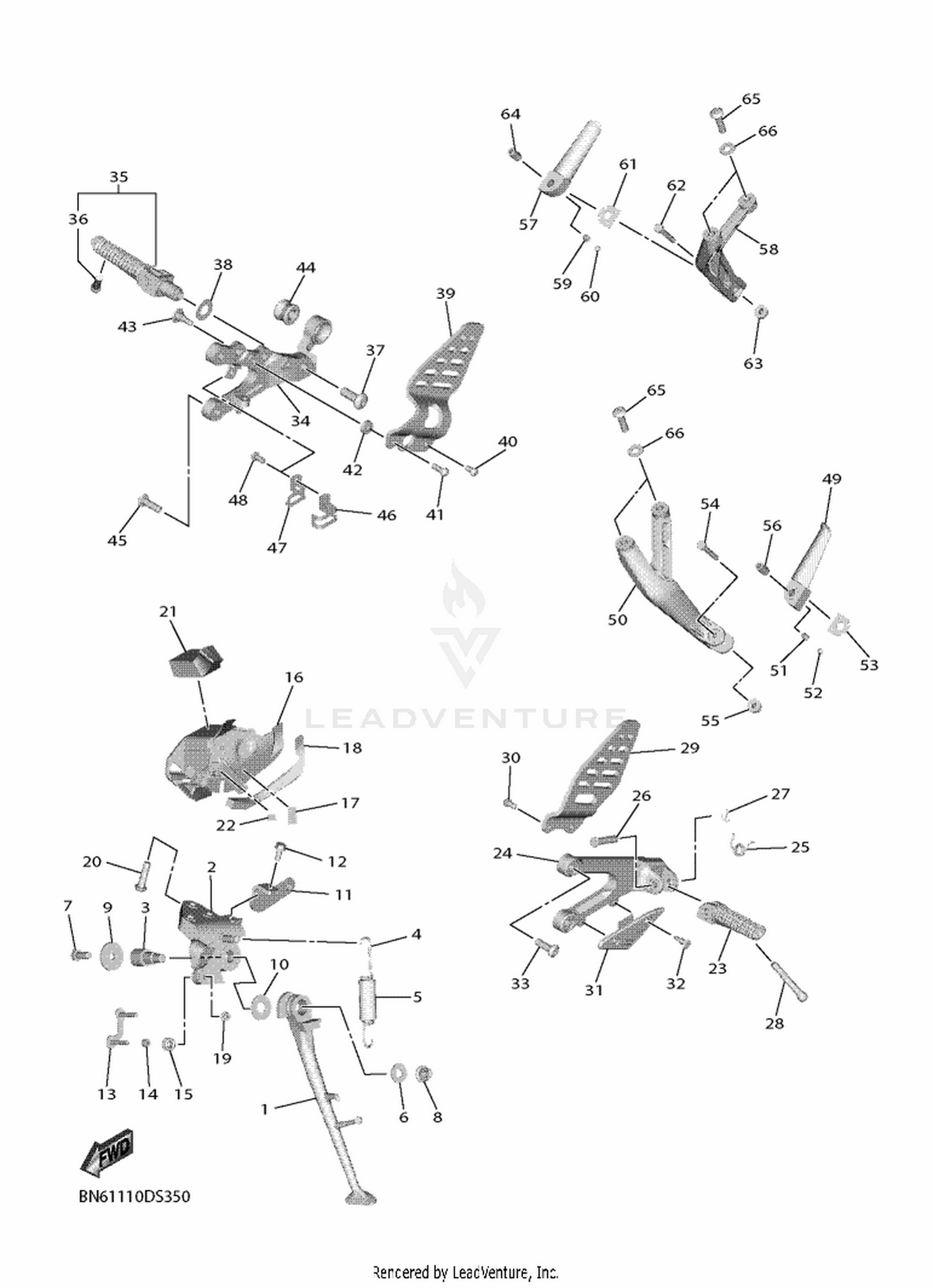 35 STAND  FOOTREST