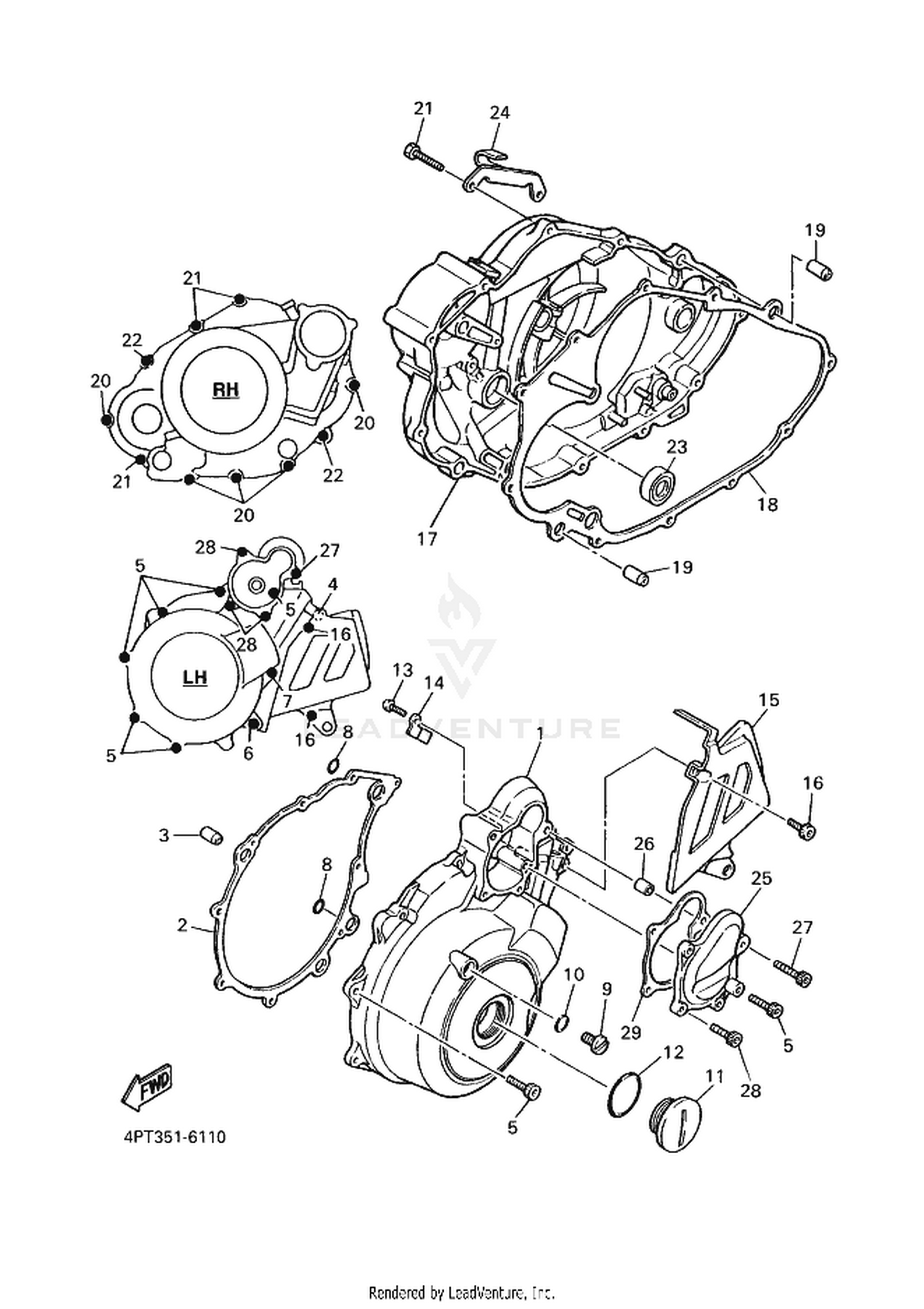 11 CRANKCASE COVER 1