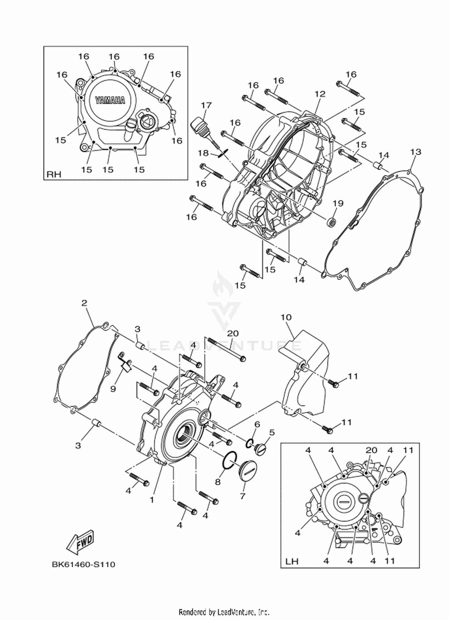 11 CRANKCASE COVER 1