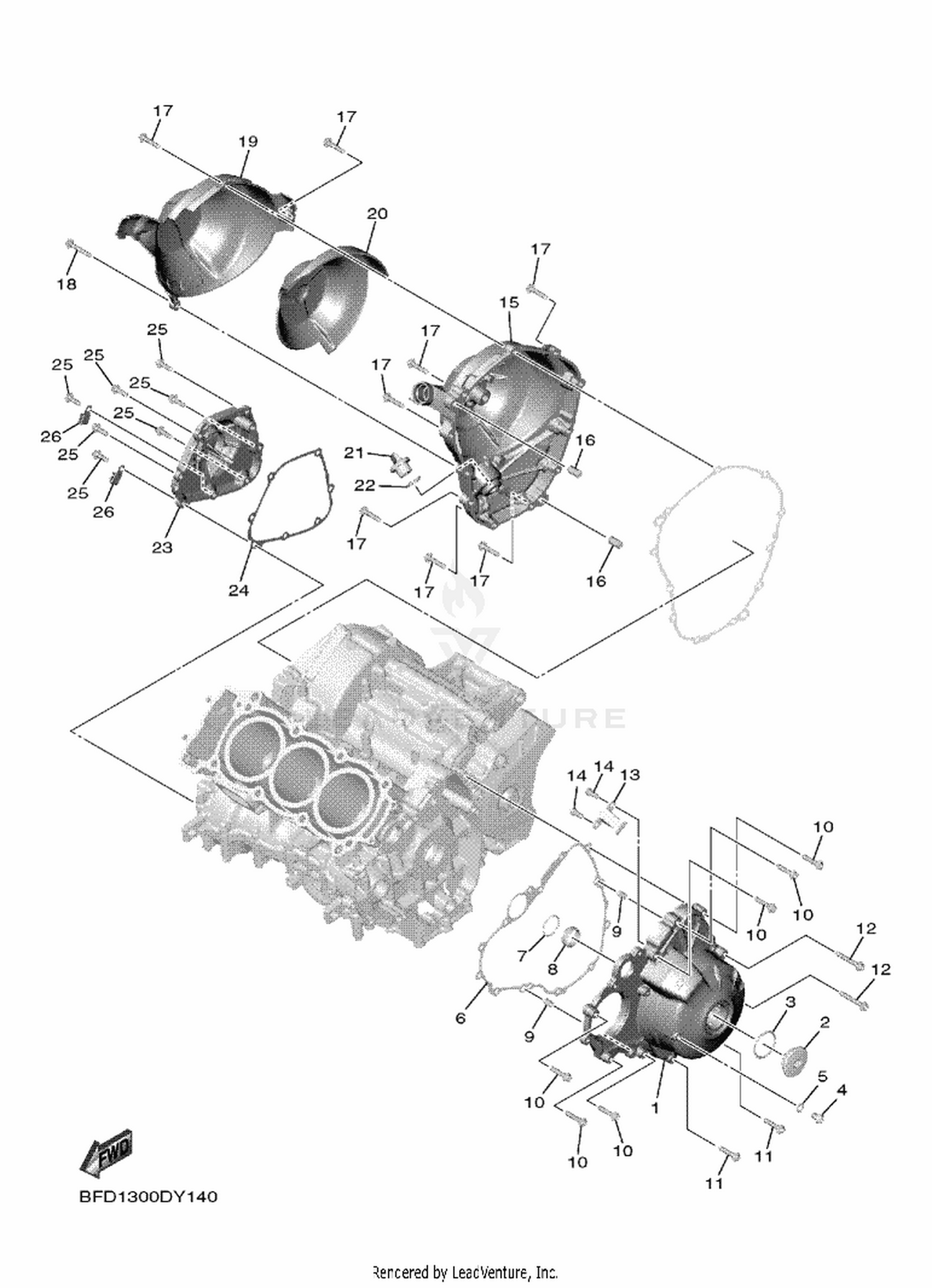 14 CRANKCASE COVER 1